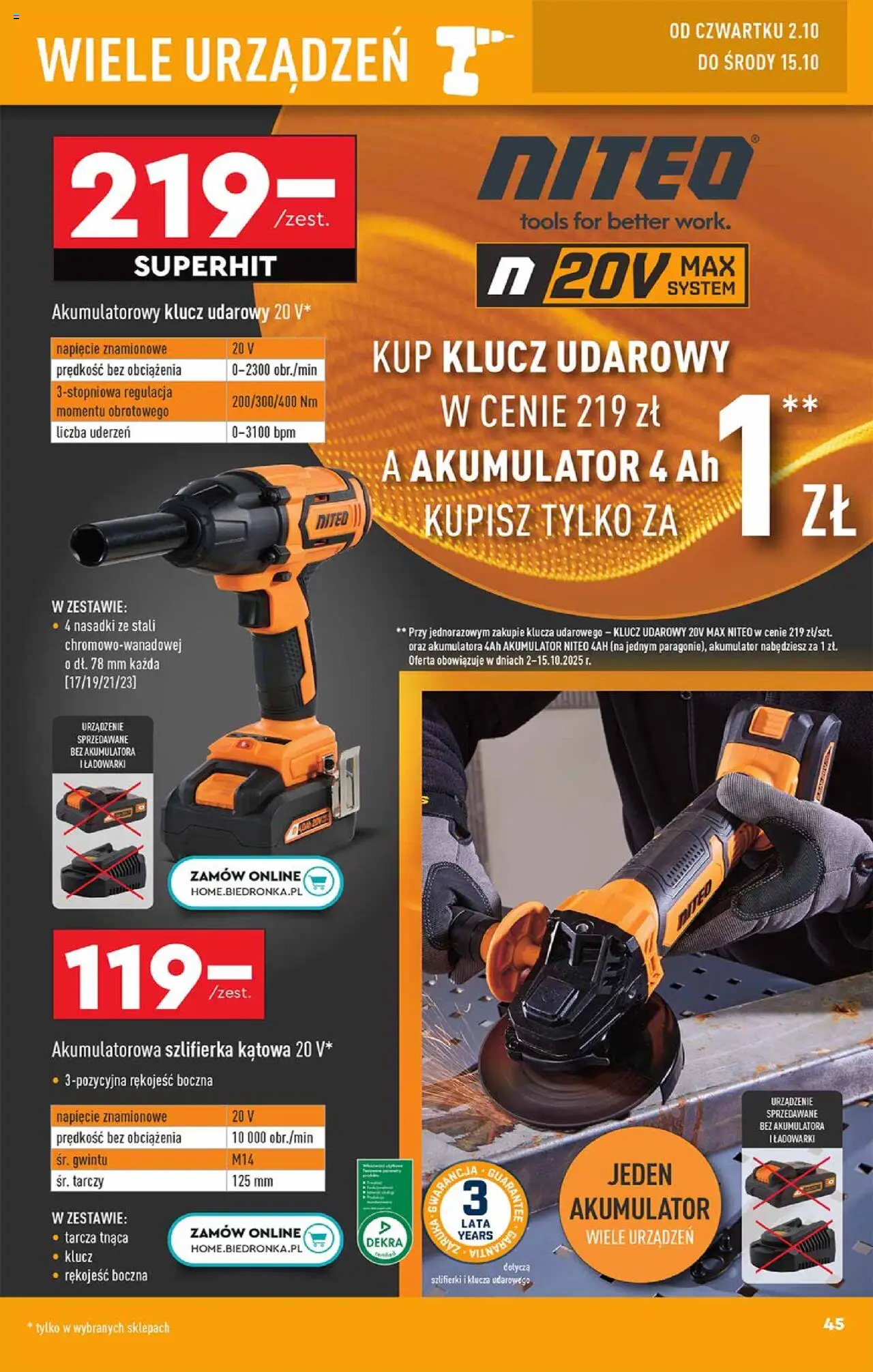 Biedronka gazetka Hity i inspiracje ważna od 29.09.2025 do 11.10.2025 strona 45