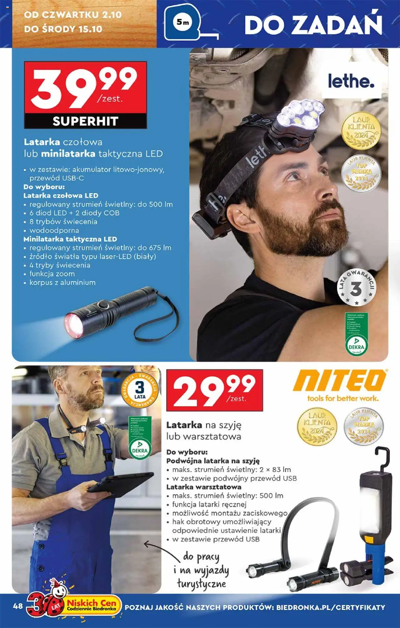Biedronka gazetka Hity i inspiracje ważna od 29.09.2025 do 11.10.2025 strona 48