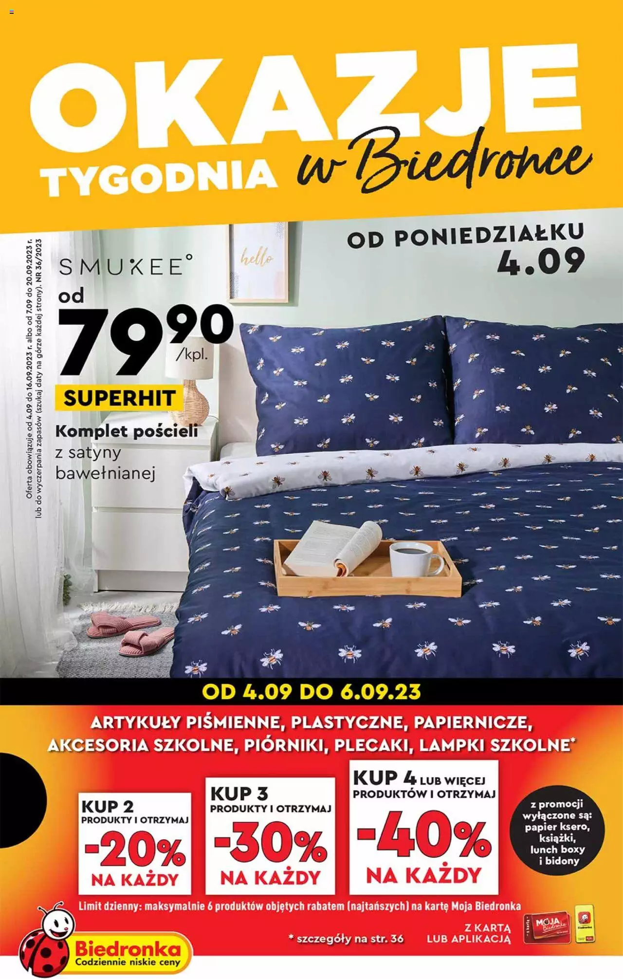 Biedronka gazetka Okazje tygodnia ważna 04.09.2023 strona 1