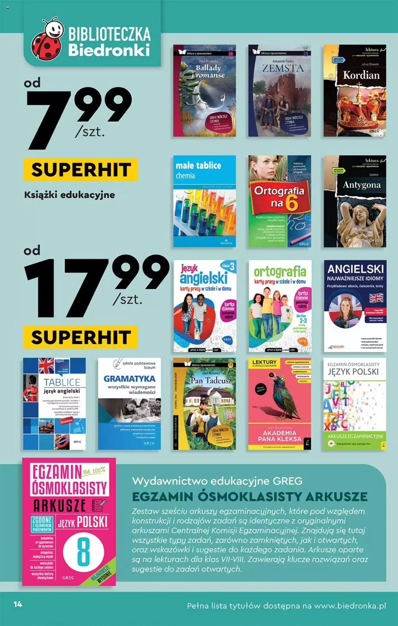 Biedronka gazetka Okazje tygodnia ważna 04.09.2023 strona 14