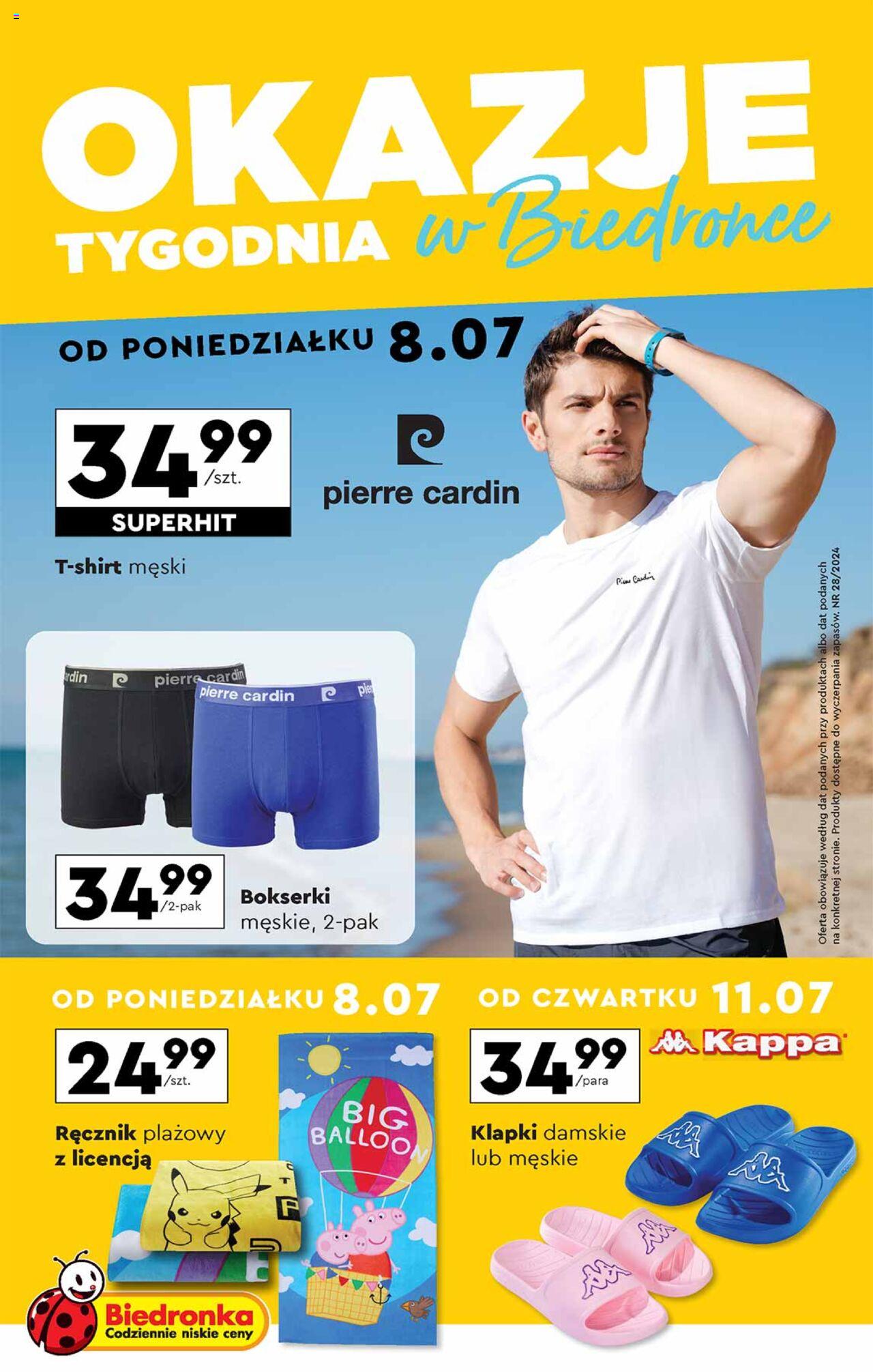 Biedronka gazetka Okazje tygodnia ważna  od 08.07.2024 do 20.07.2024 strona 1