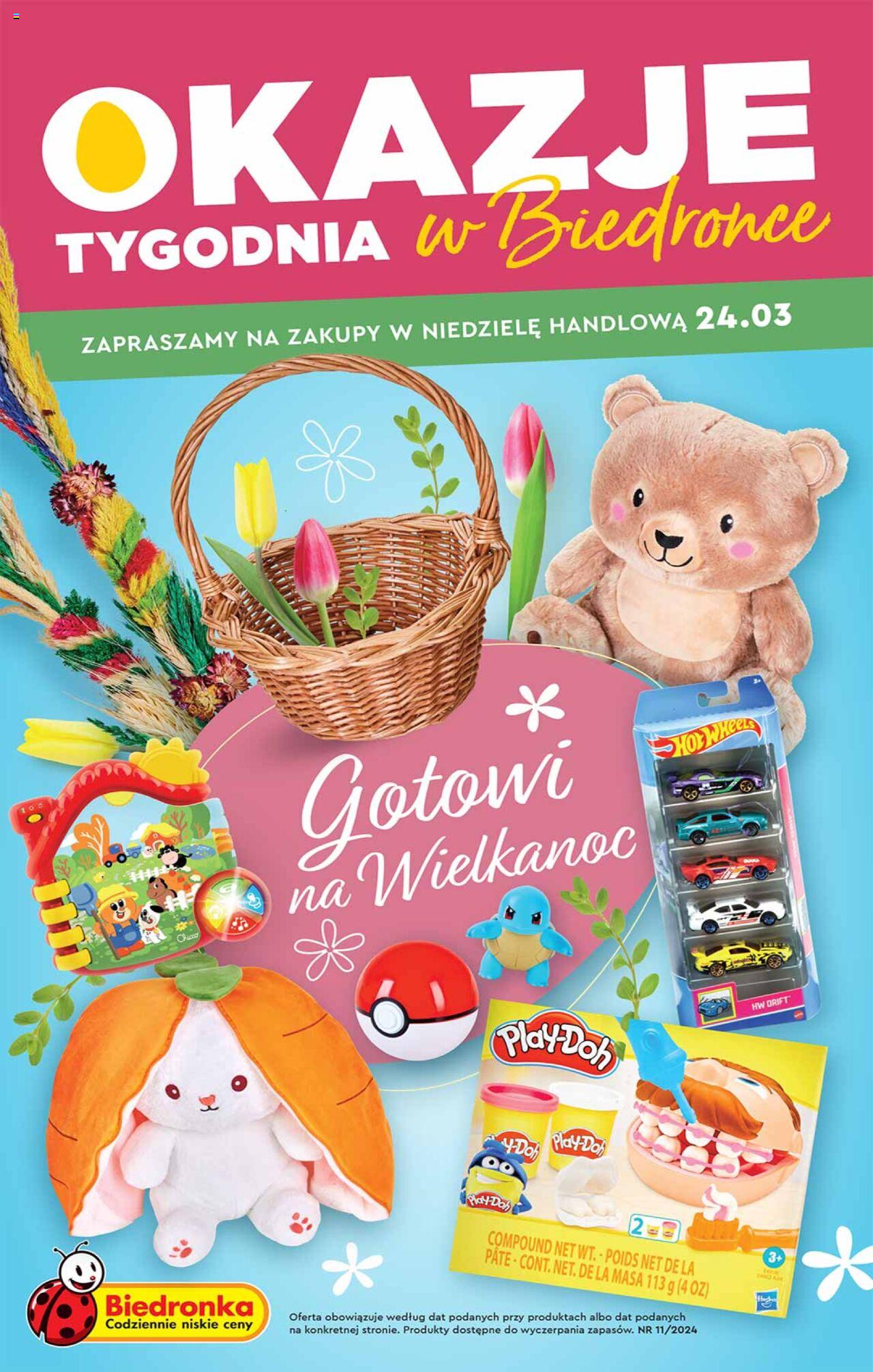 Biedronka gazetka Okazje tygodnia ważna od 11.03.2024 do 24.03.2024 strona 1