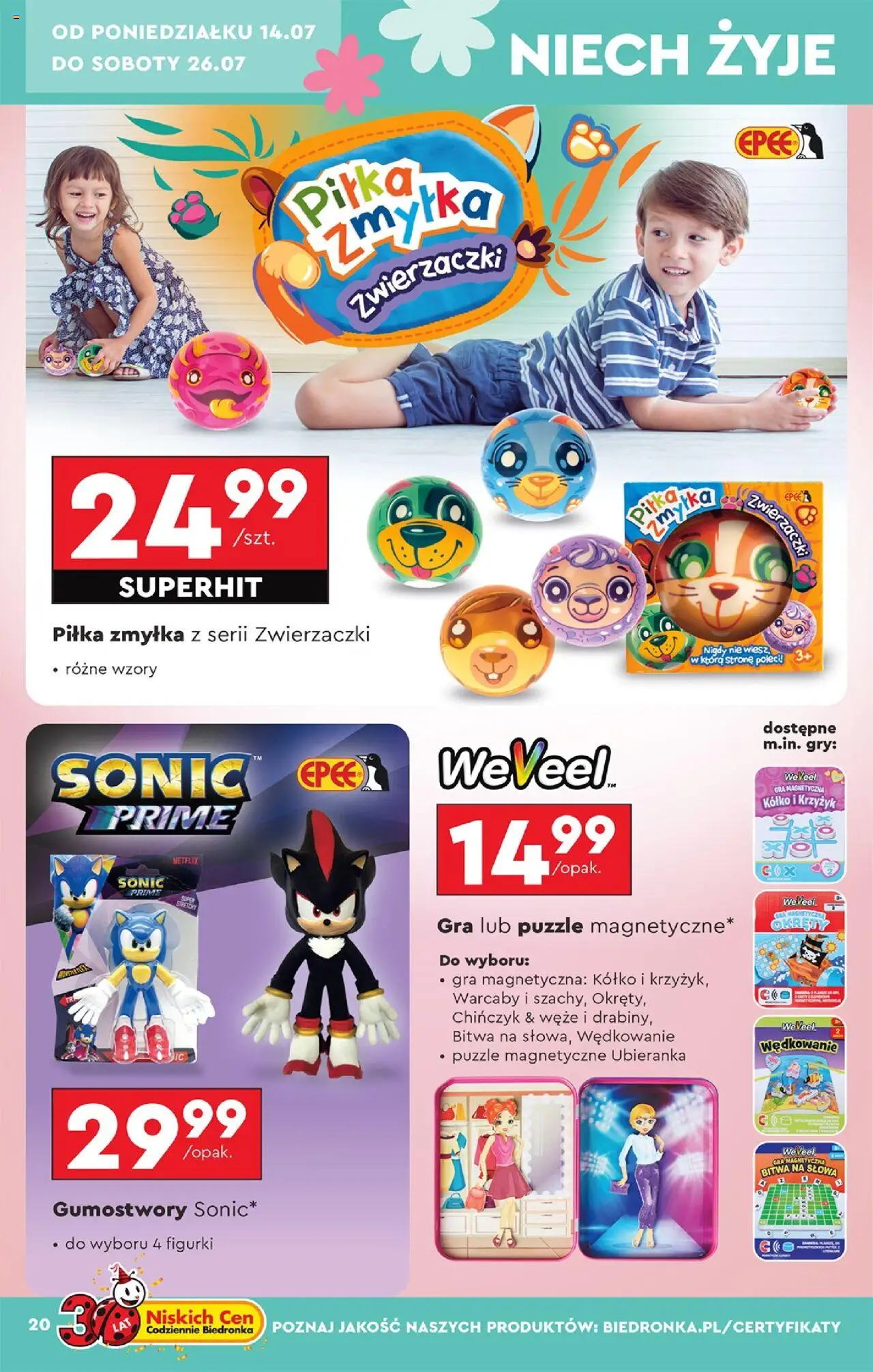 Biedronka gazetka Okazje tygodnia ważna od  14.07.2025 do 26.07.2025 strona 20
