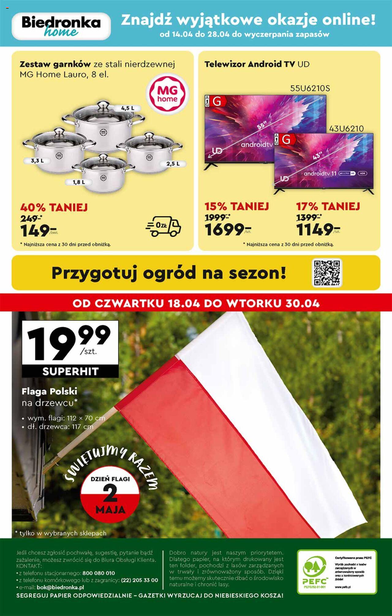 Biedronka gazetka Okazje tygodnia ważna od 15.04.2024 do 28.04.2024 strona 36