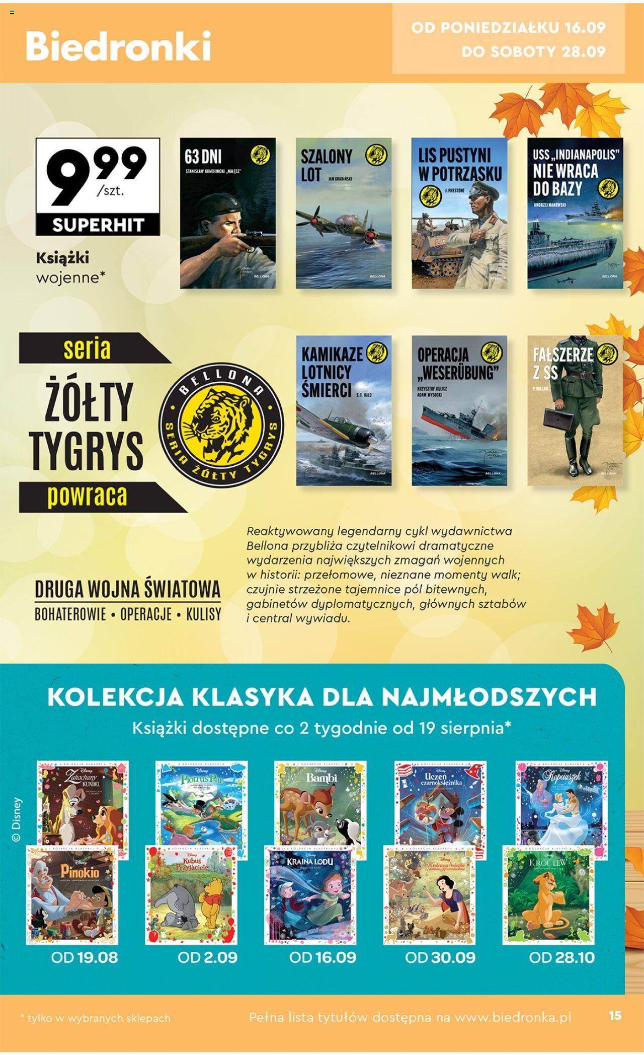 Biedronka gazetka Okazje tygodnia ważna od 16.09.2024 do 28.09.2024 strona 15