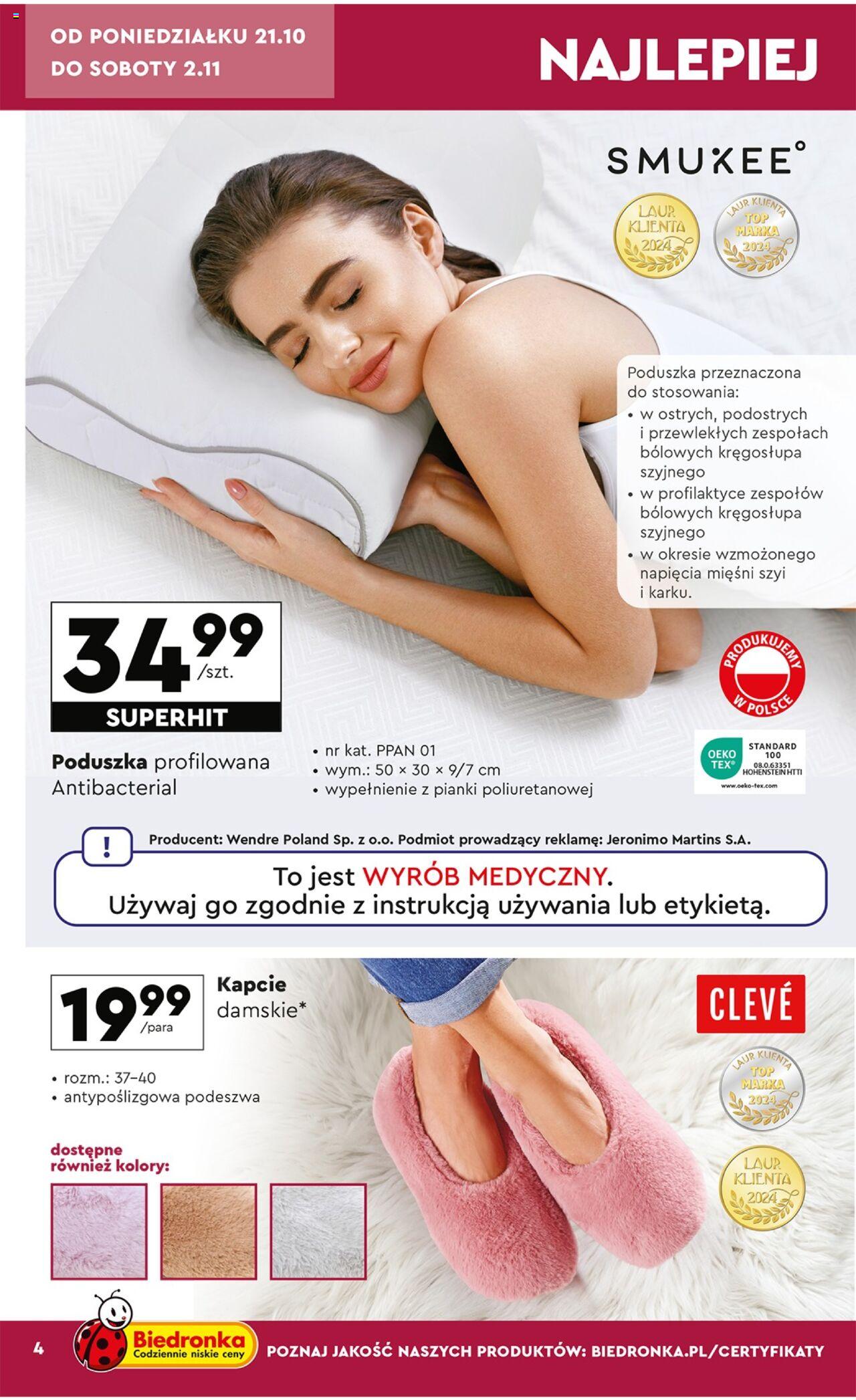 Biedronka gazetka Okazje tygodnia ważna od 21.10.2024 do 02.11.2024 strona 4