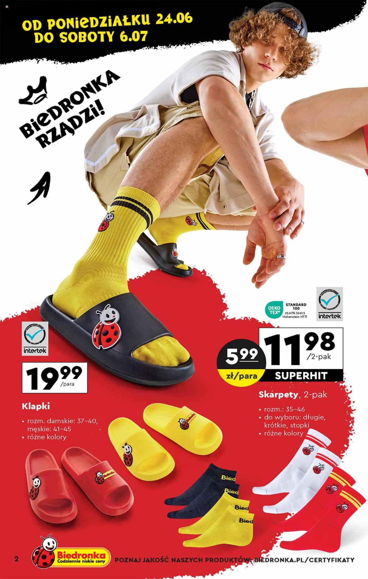 Biedronka gazetka Okazje tygodnia ważna od 24.06.2024 do 06.07.2024 strona 2