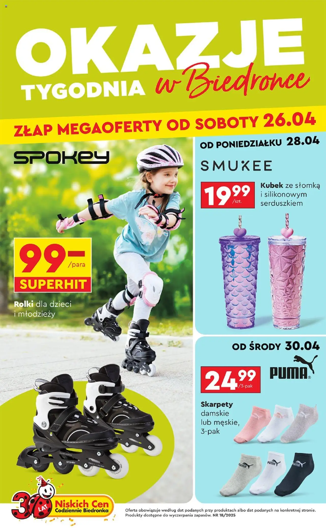 Biedronka gazetka Okazje tygodnia ważna od 26.04.2025 do 10.05.2025 strona 1
