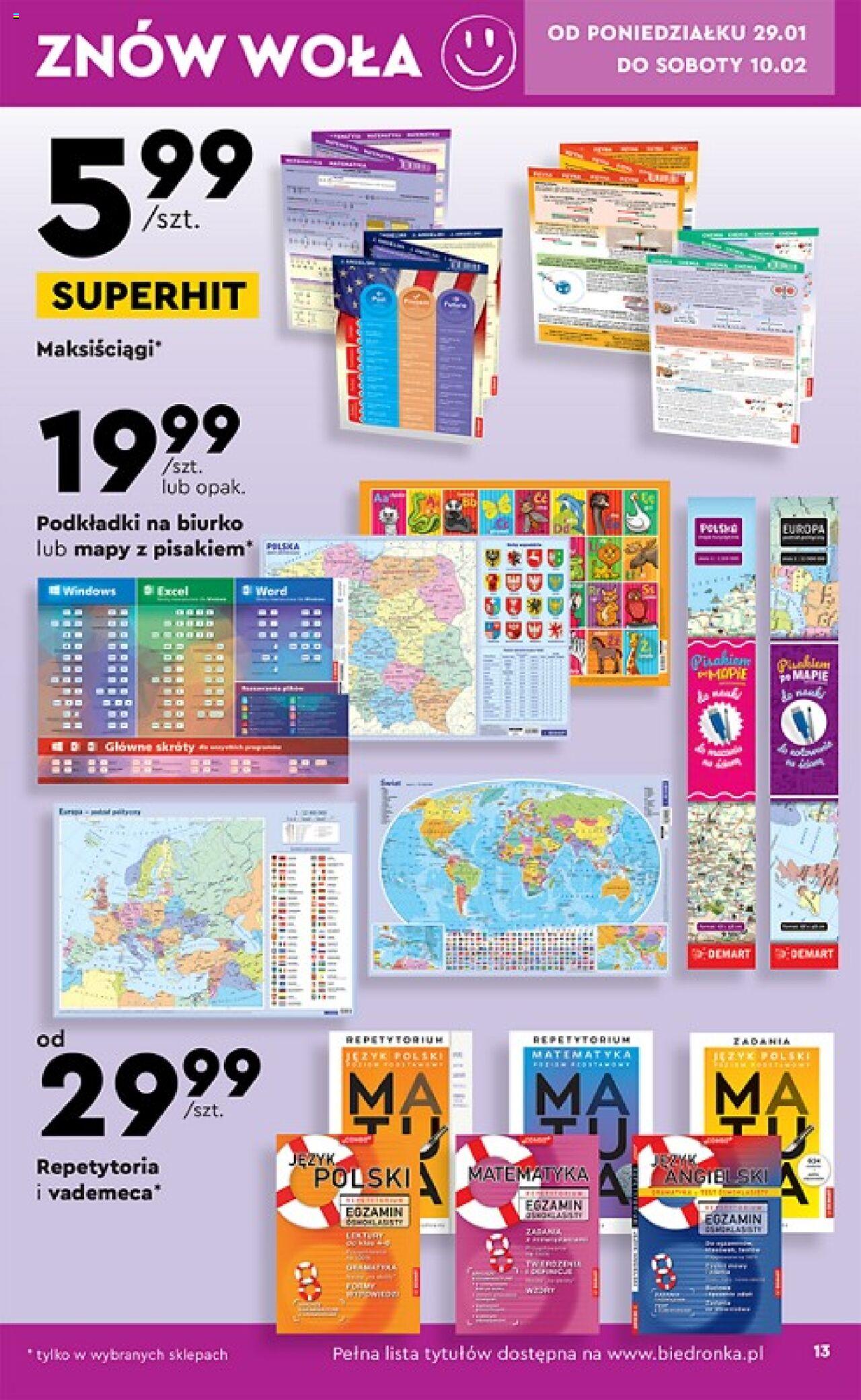 Biedronka gazetka Okazje tygodnia ważna od 29.01.2024 do 14.02.2024 strona 13