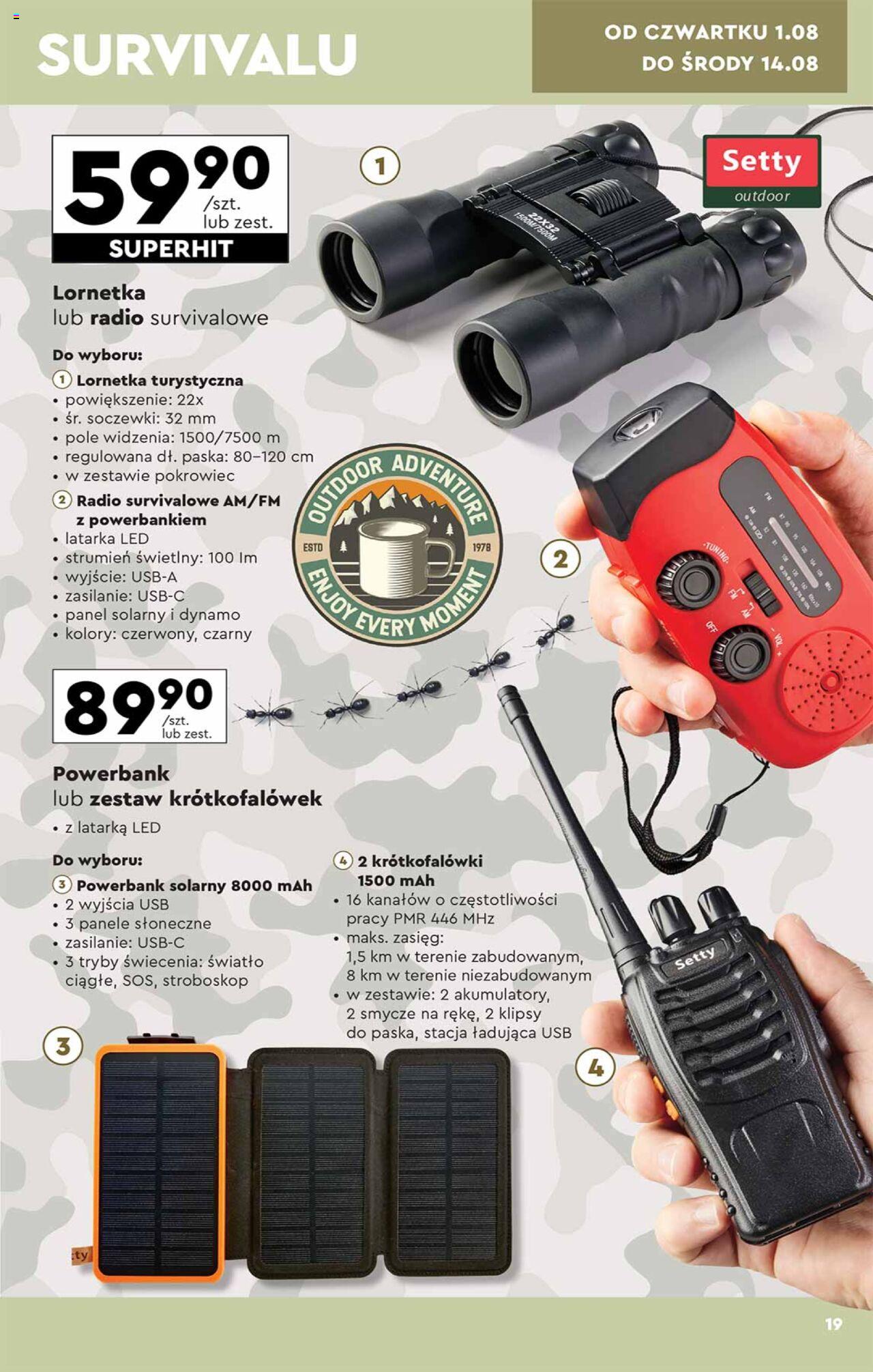 Biedronka gazetka Okazje tygodnia ważna od 29.07.2024 do 10.08.2024 strona 19