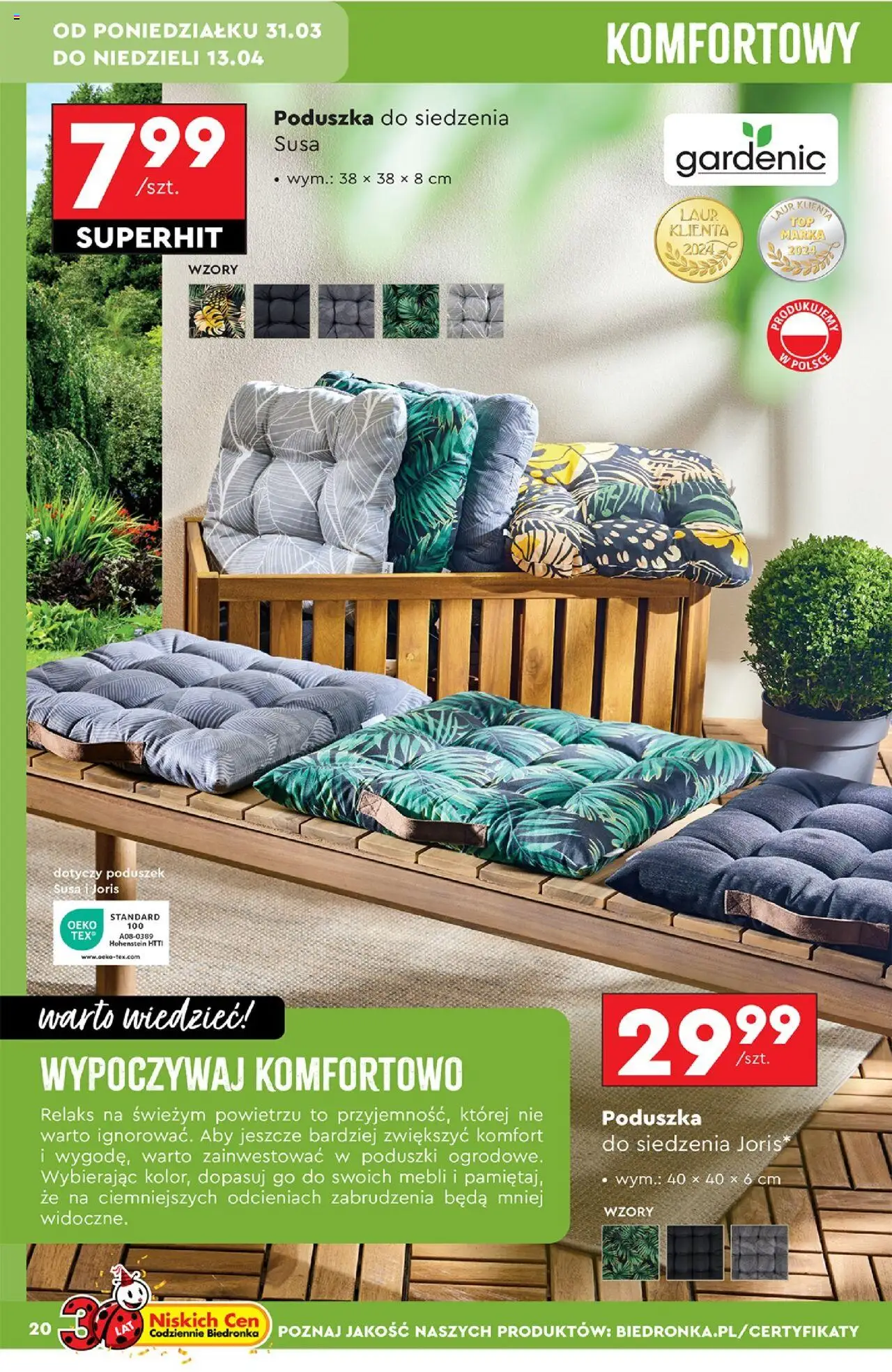 Biedronka gazetka Sezon ogrodowy ważna od 31.03.2025 do 13.04.2025 strona 20