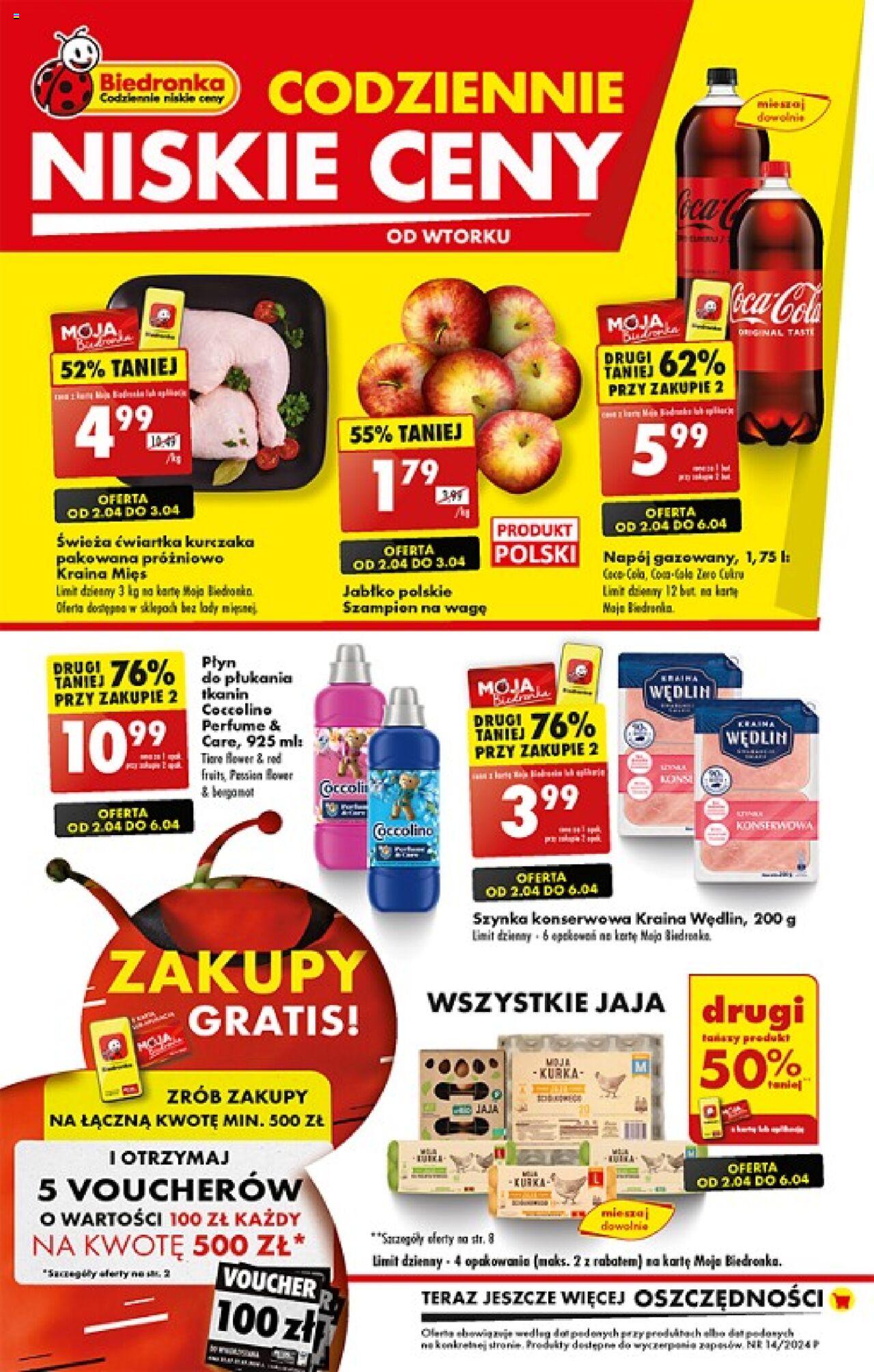 Biedronka gazetka ważna od 02.04.2024 do 06.04.2024 strona 1