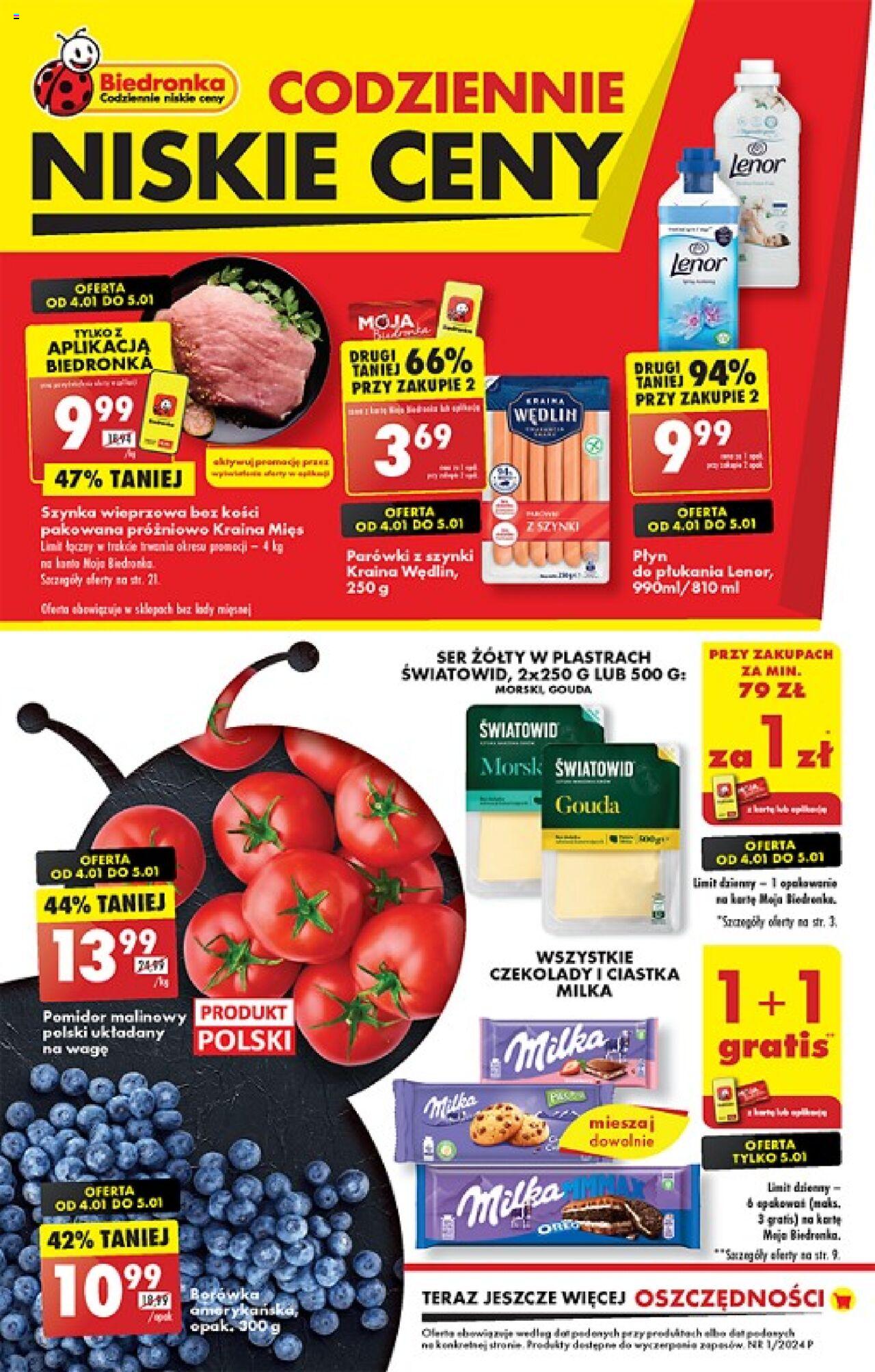 Biedronka gazetka ważna od  04.01.2024 do 10.01.2024 strona 1