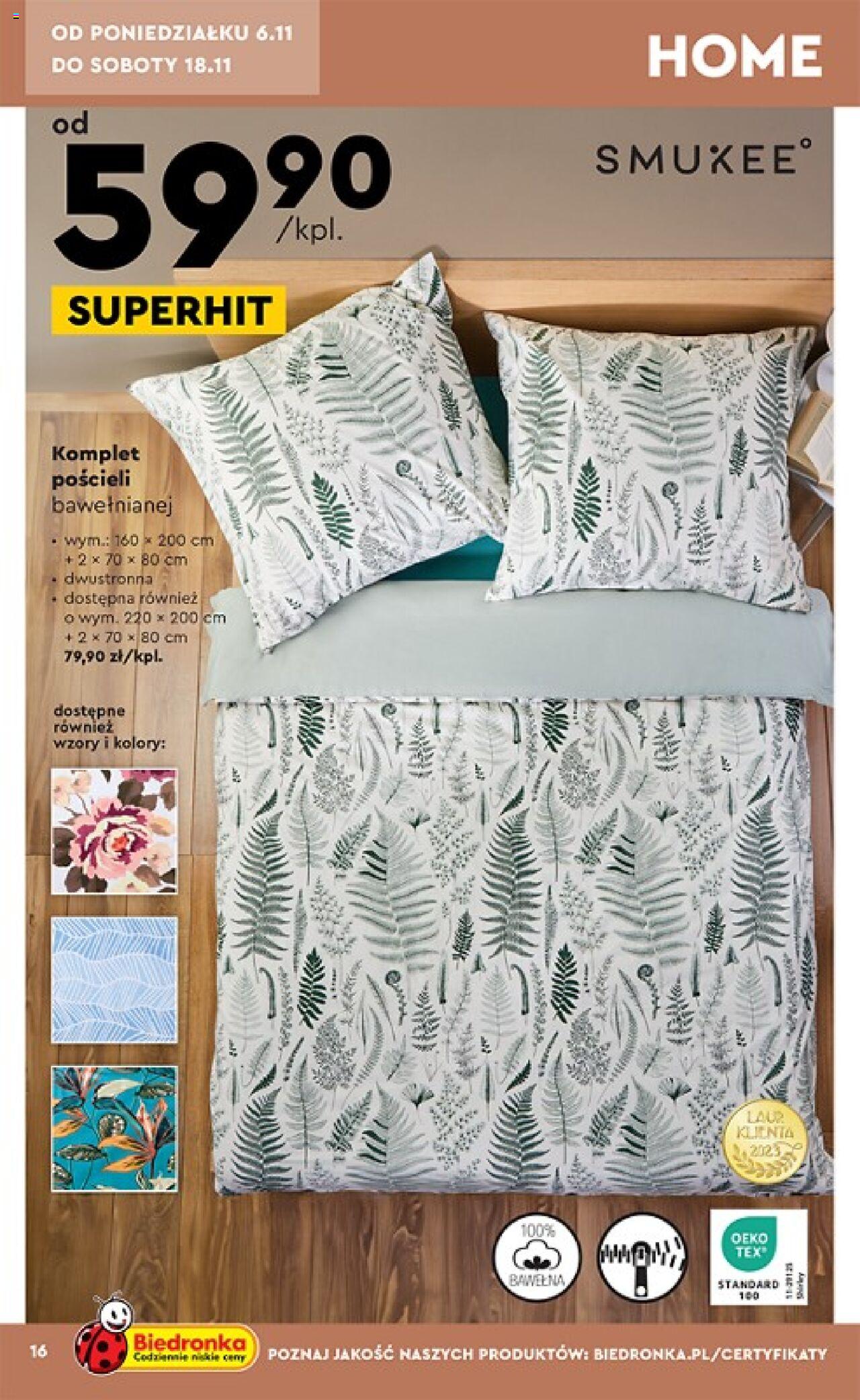 Biedronka gazetka ważna od 06.11.2023 do 17.11.2023 strona 16