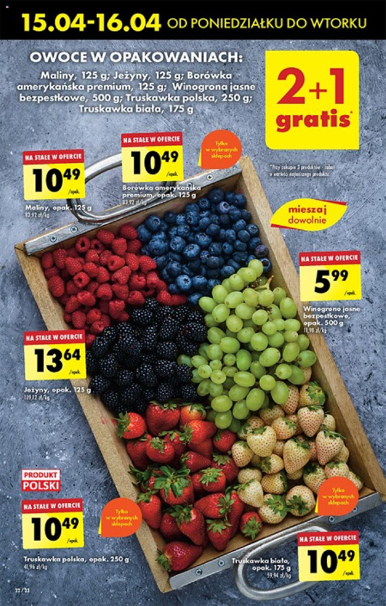 Biedronka gazetka ważna od  15.04.2024 do 20.04.2024 strona 22