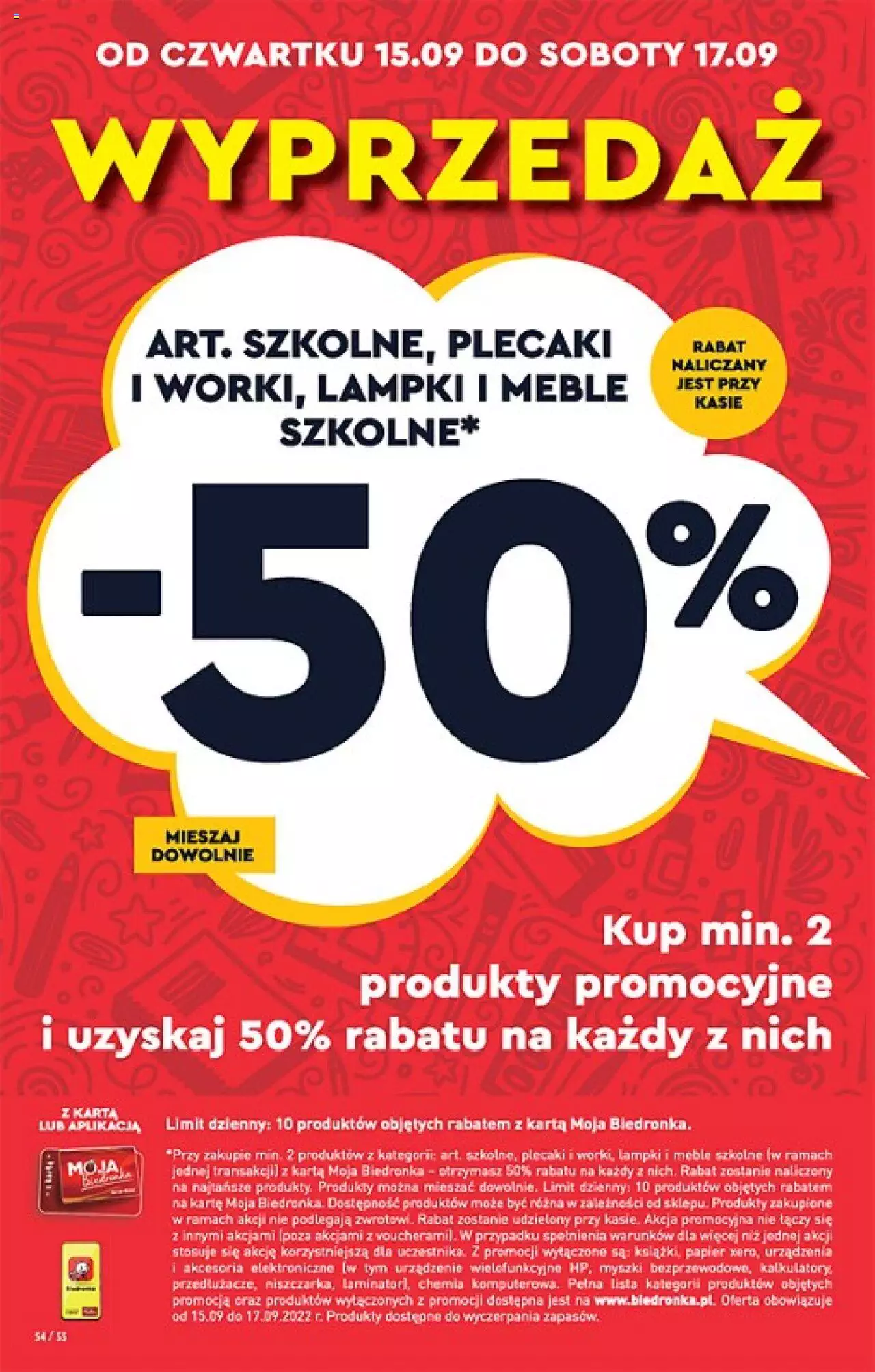 Biedronka gazetka ważna od 15.09.2022 do 21.09.2022 strona 54
