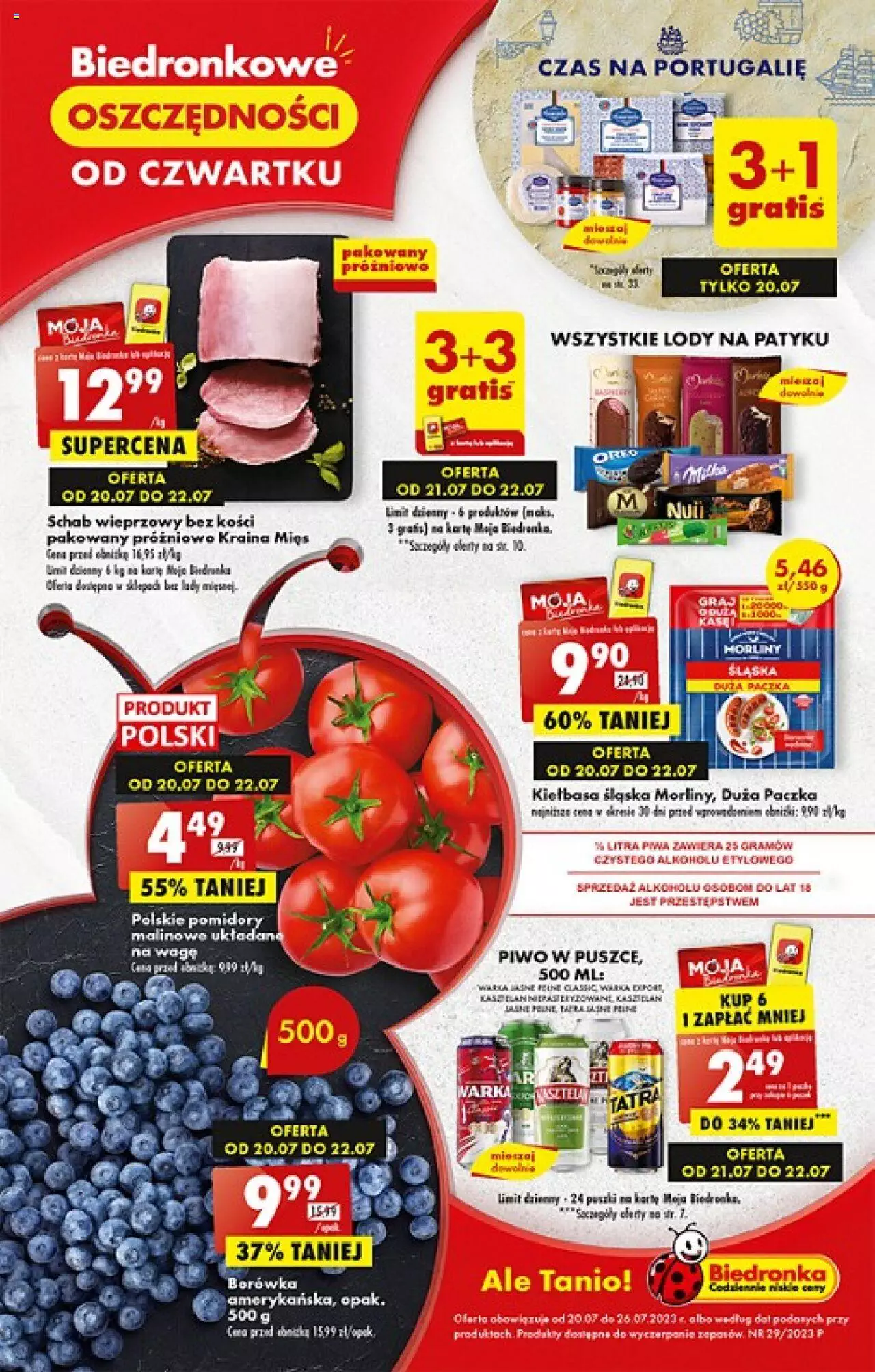 Biedronka gazetka ważna od 20.07.2023 do 26.07.2023 strona 1