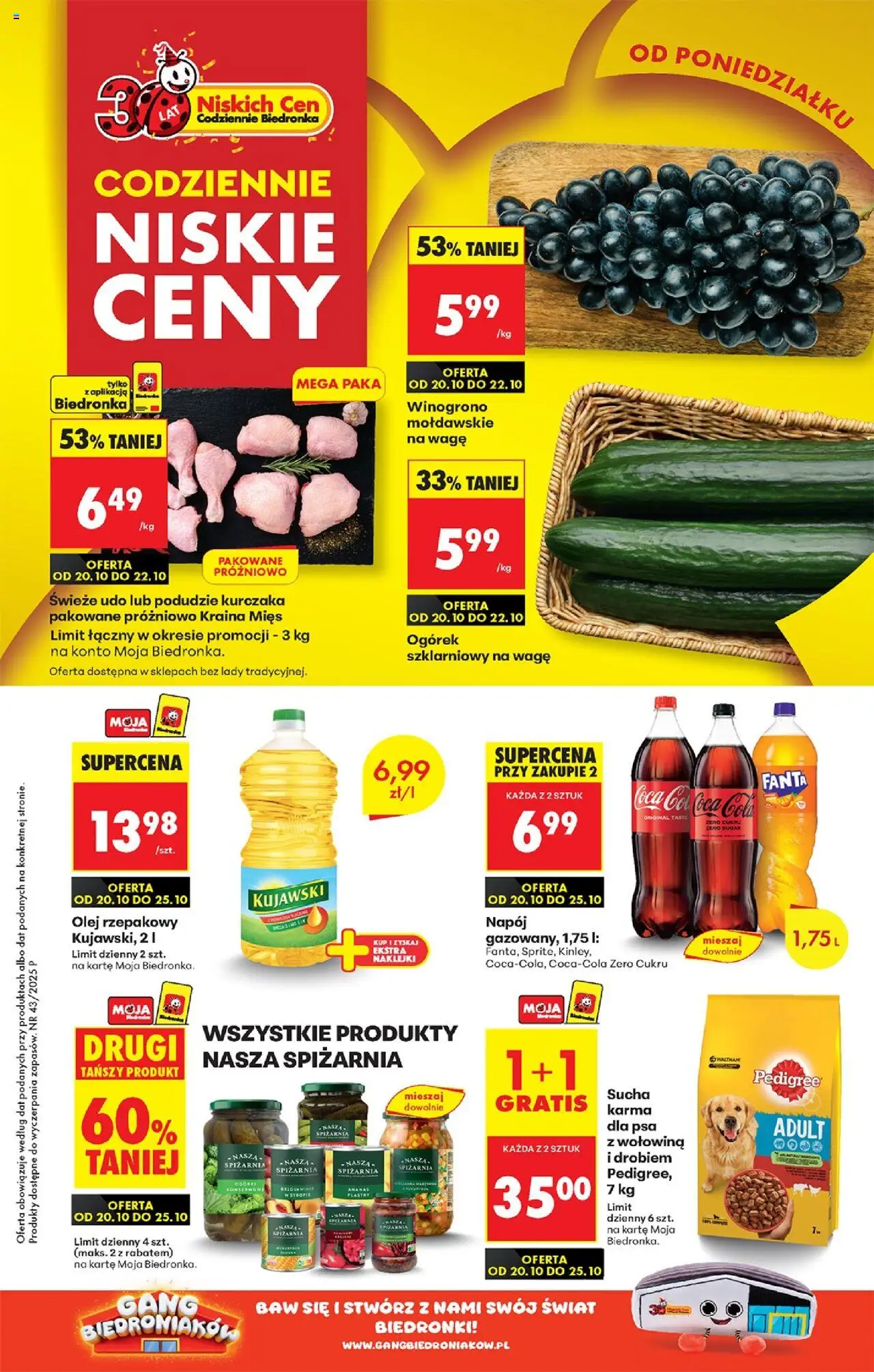 Biedronka gazetka ważna  od 20.10.2025 do 25.10.2025 strona 1