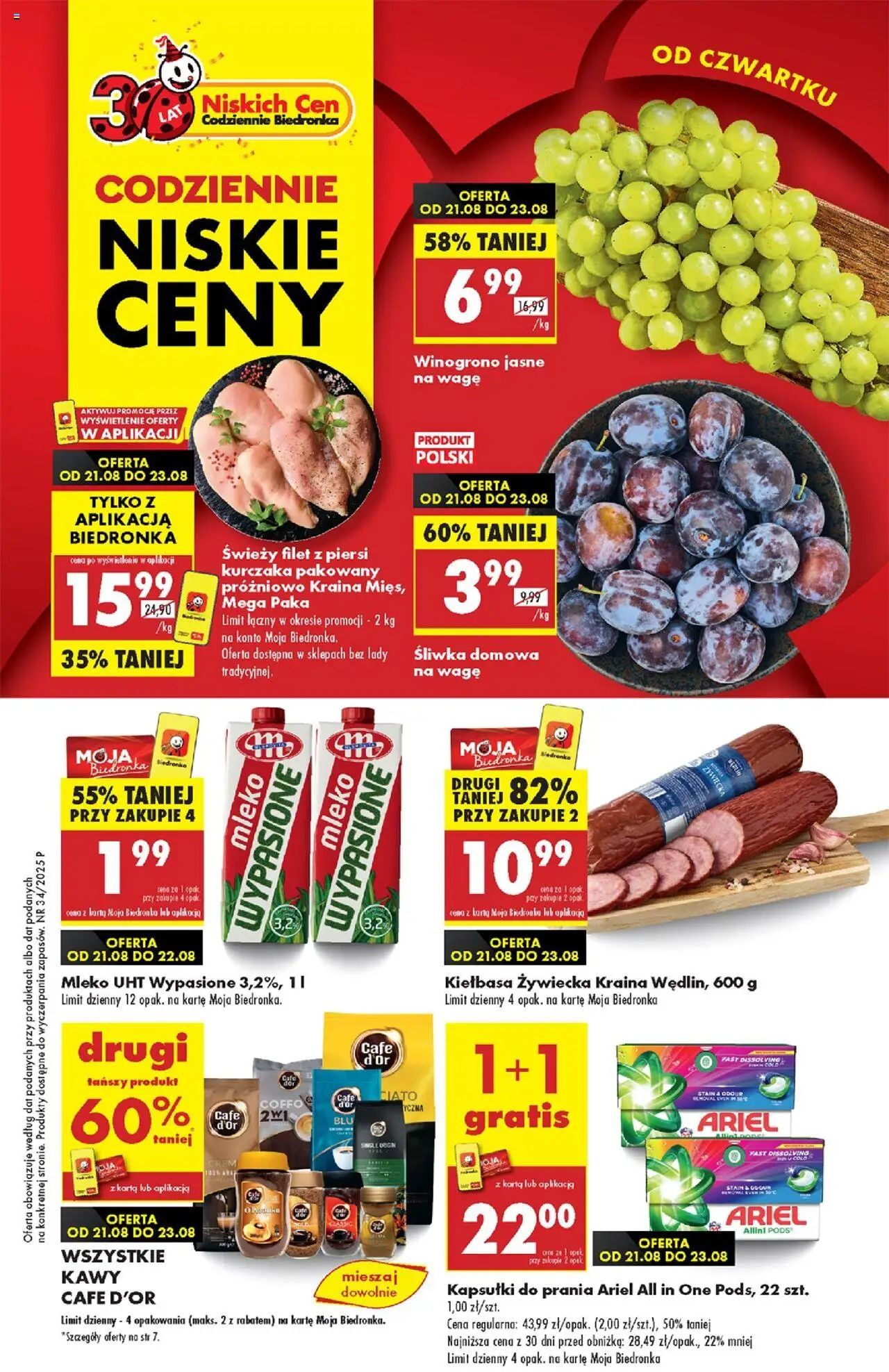 Biedronka gazetka ważna od 21.08.2025 do 27.08.2025 strona 1