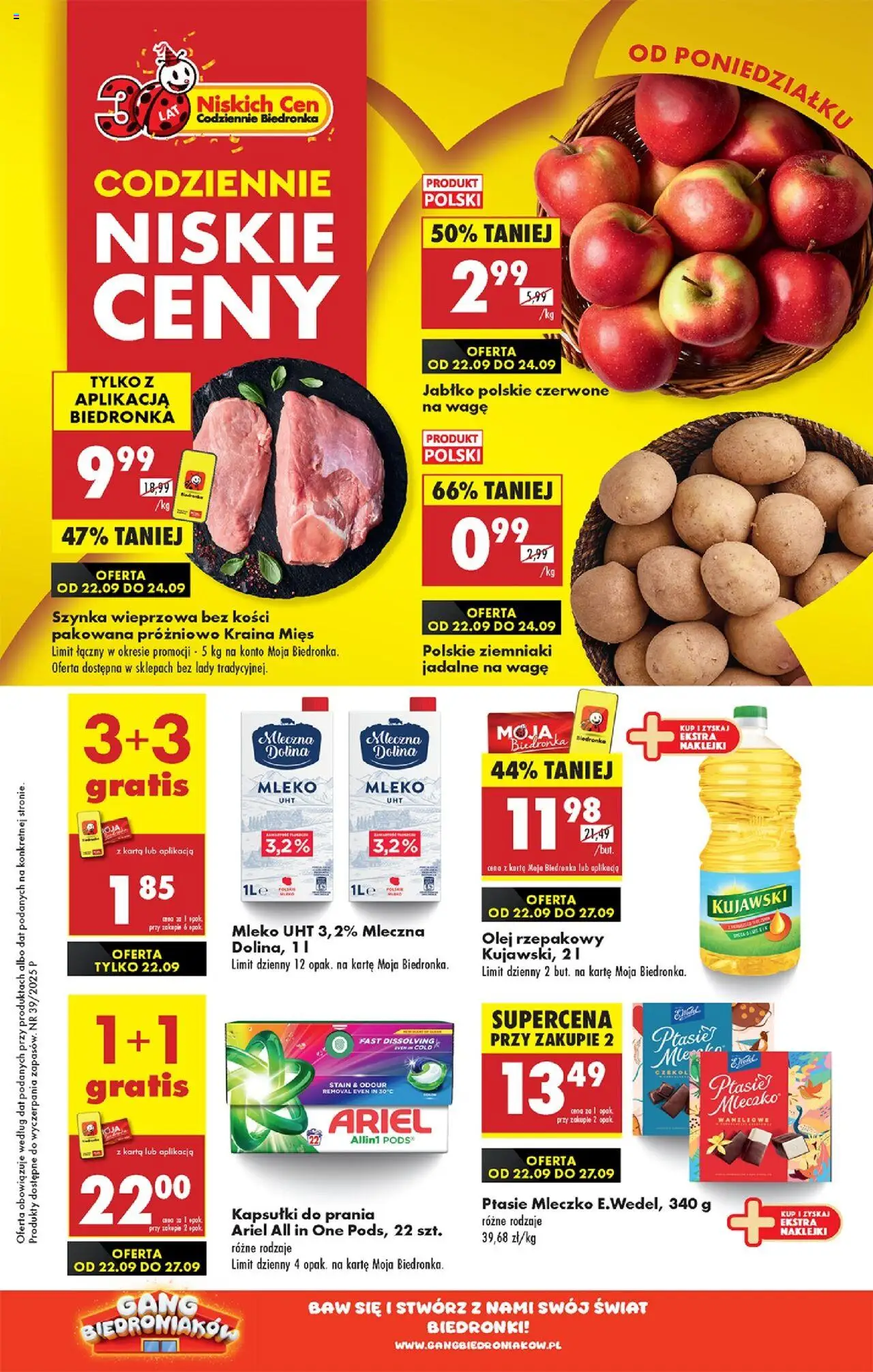 Biedronka gazetka ważna od 22.09.2025 do 27.09.2025 strona 1