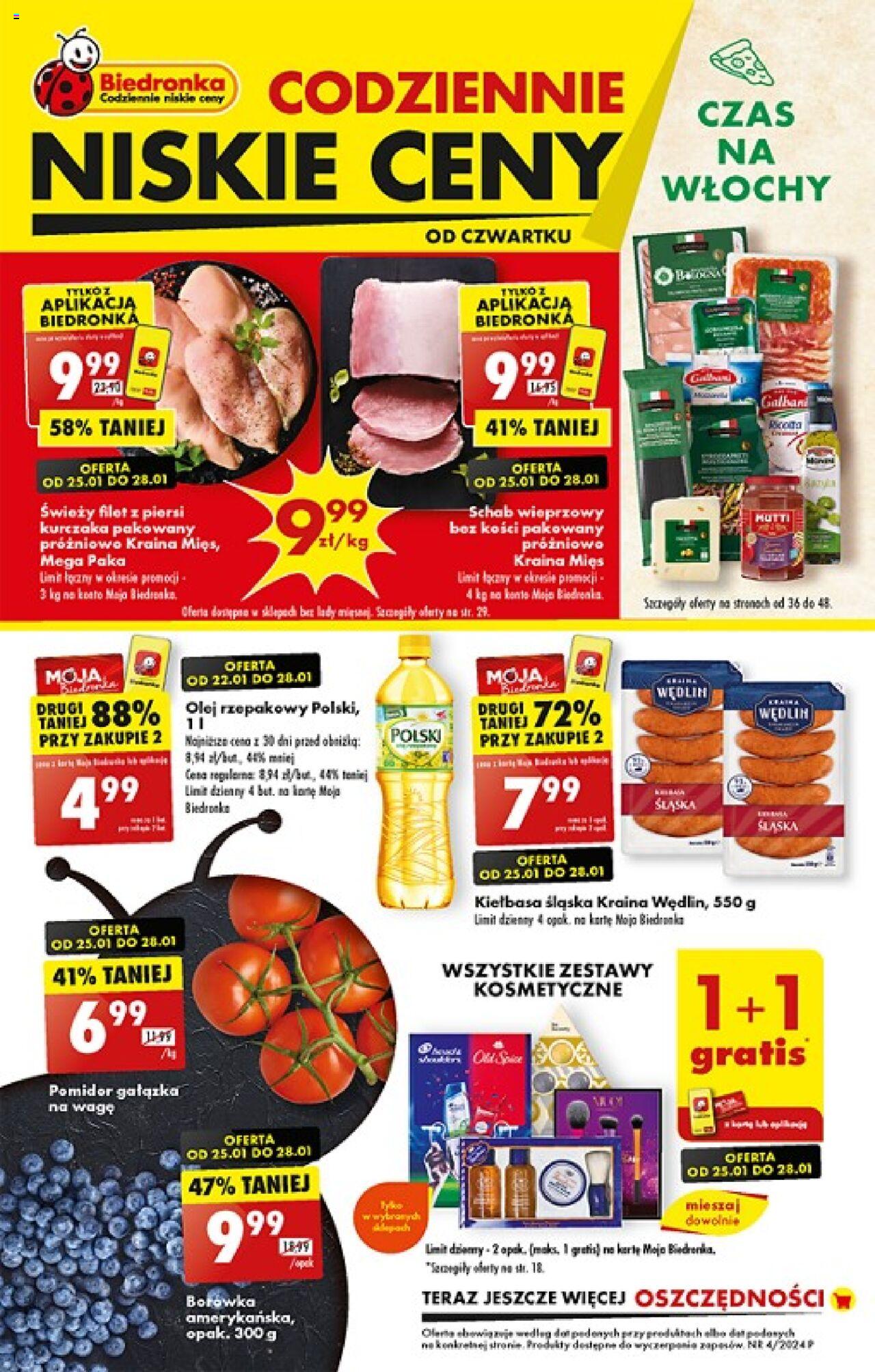 Biedronka gazetka ważna od 25.01.2024 do 31.01.2024 strona 1