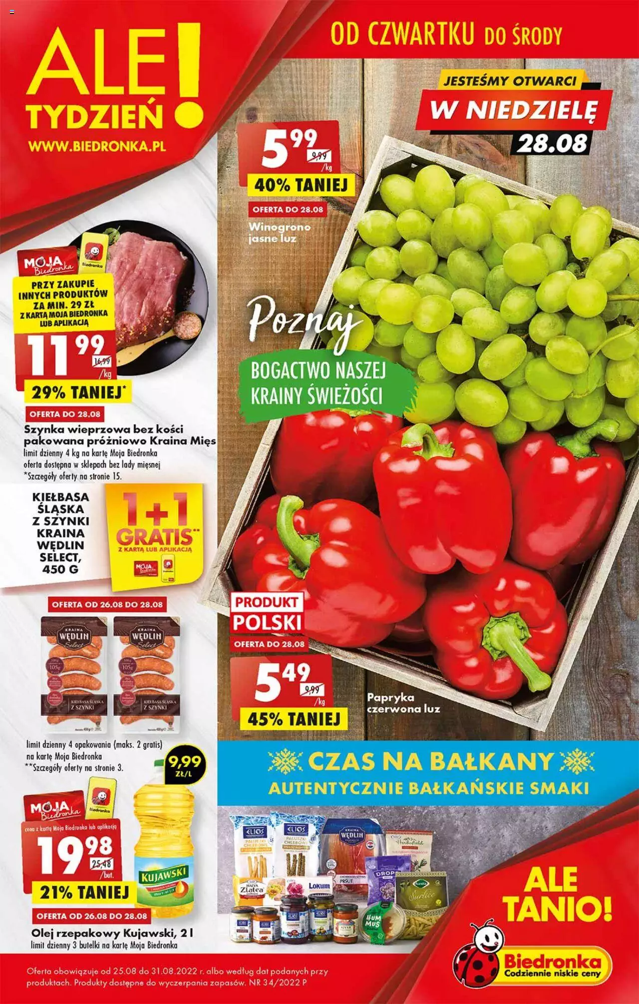 Biedronka gazetka ważna od 25.08.2022 do 31.08.2022 strona 1