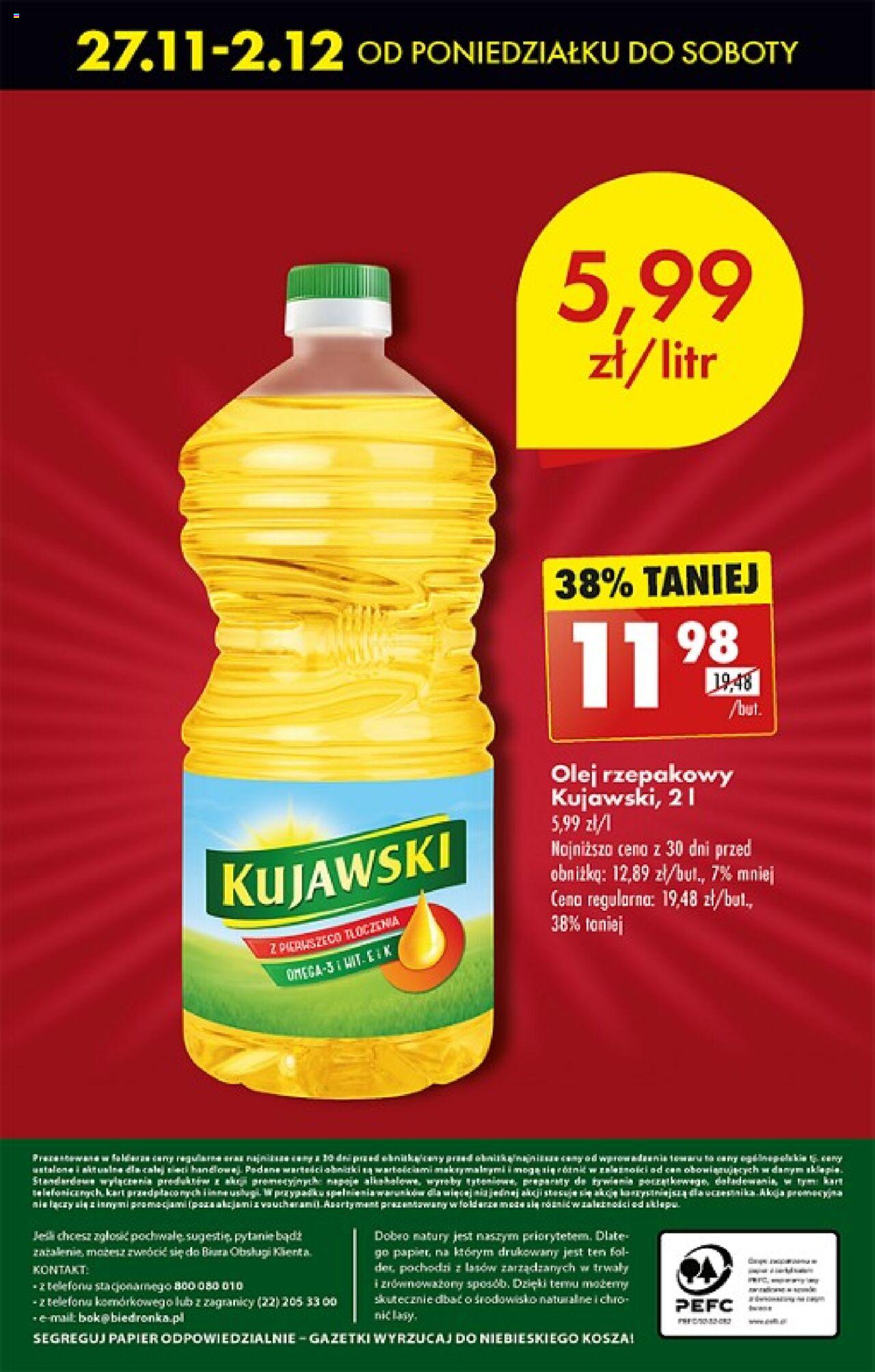 Biedronka gazetka ważna od 27.11.2023 do 03.12.2023 strona 62