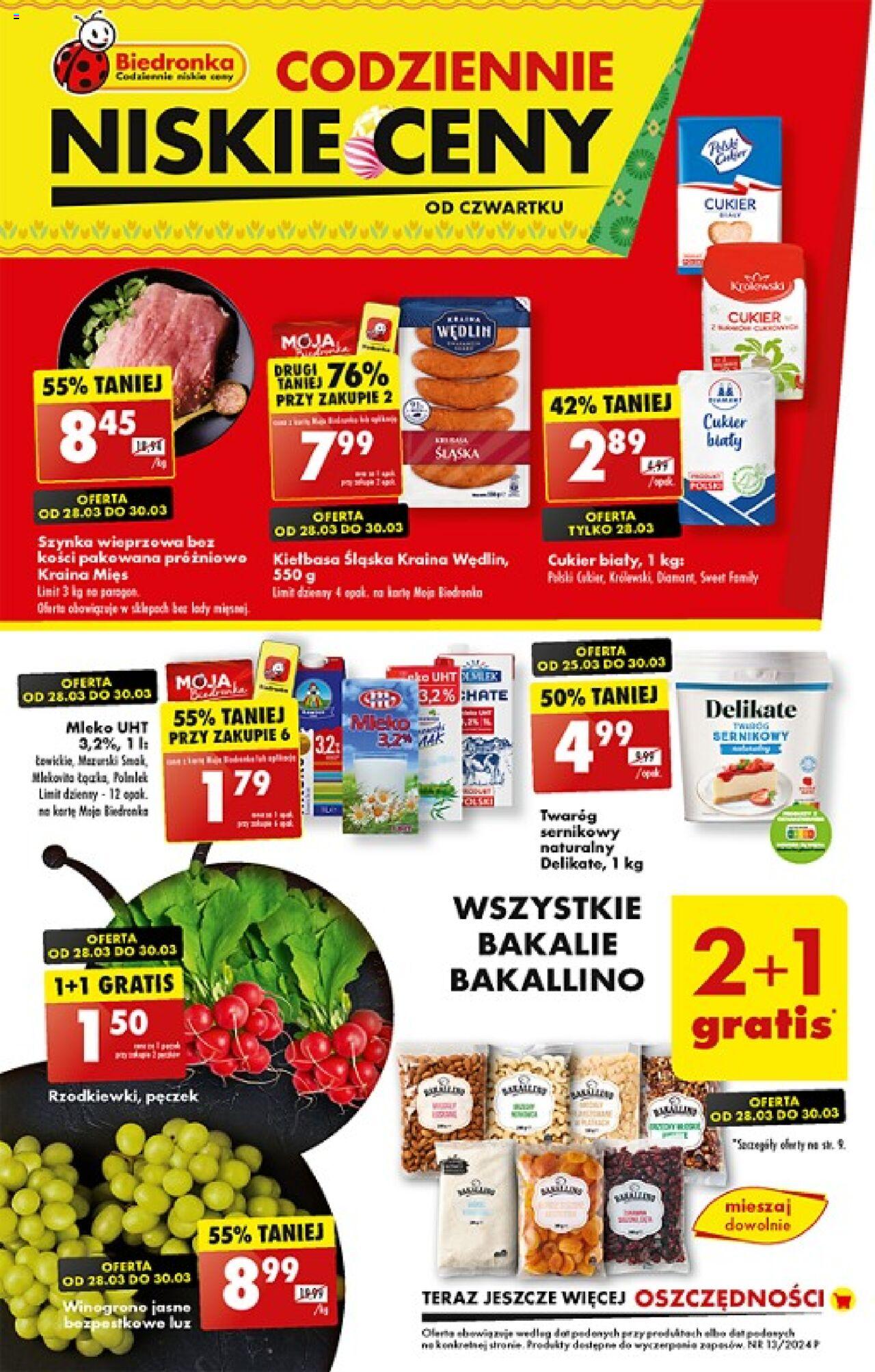 Biedronka gazetka ważna od 28.03.2024 do 30.03.2024 strona 1