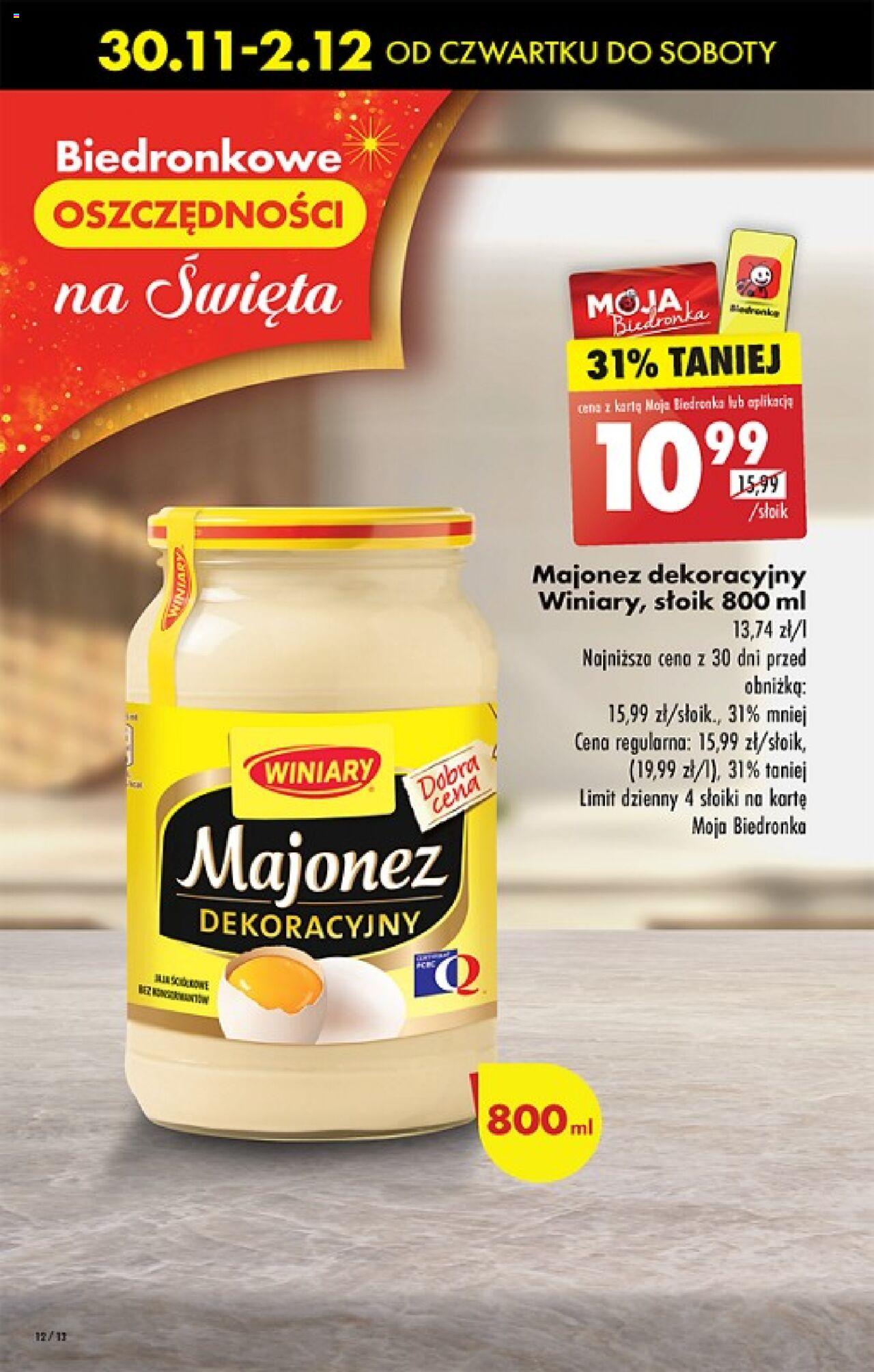 Biedronka gazetka ważna od  30.11.2023 do 06.12.2023 strona 12
