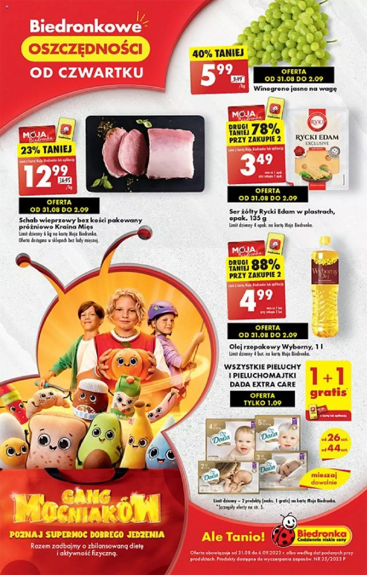 Biedronka gazetka ważna od 31.08.2023 do 06.09.2023 strona 1