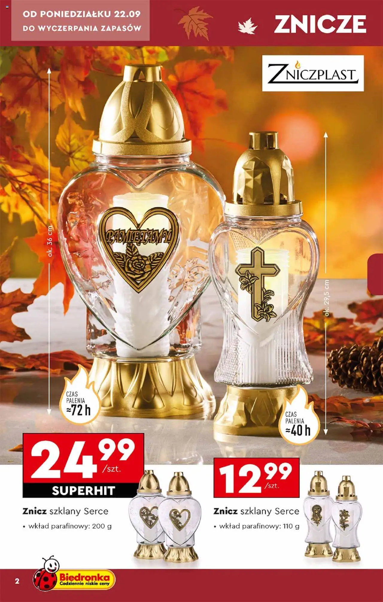 Biedronka gazetka Znicze ważna od  22.09.2025 strona 2