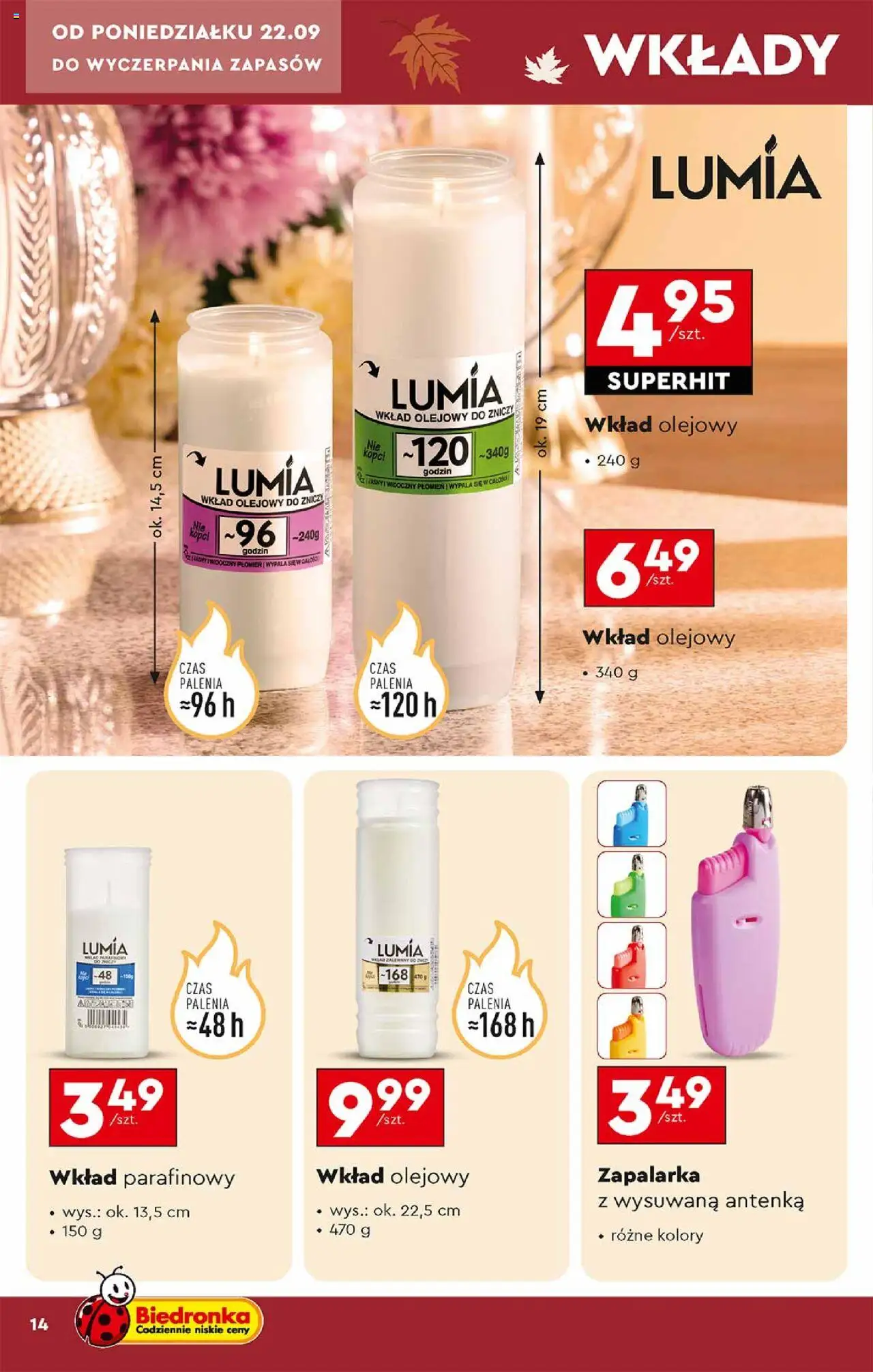 Biedronka gazetka Znicze ważna od  22.09.2025 strona 14
