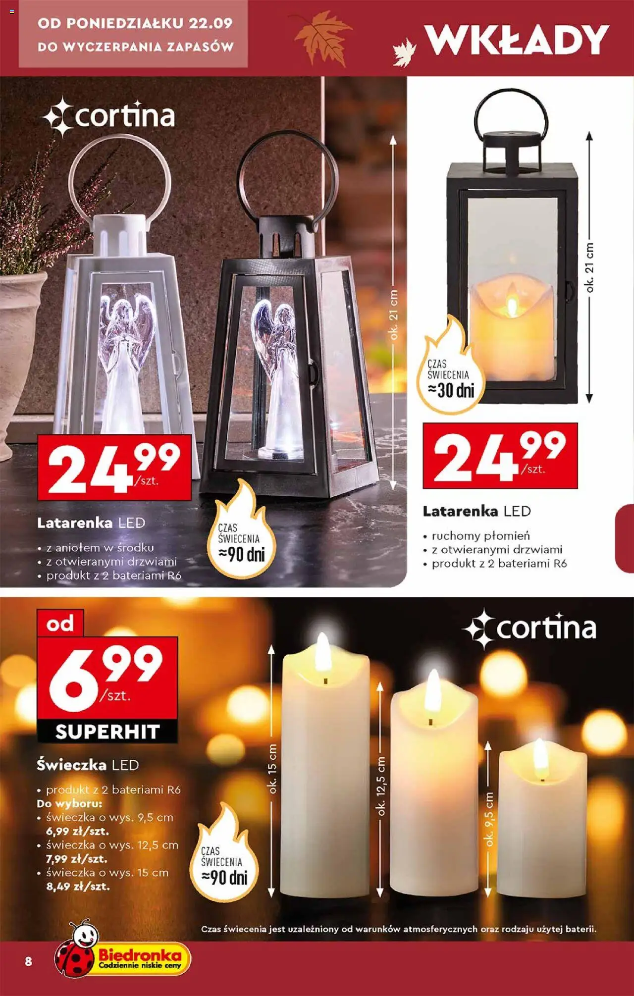 Biedronka gazetka Znicze ważna od  22.09.2025 strona 8