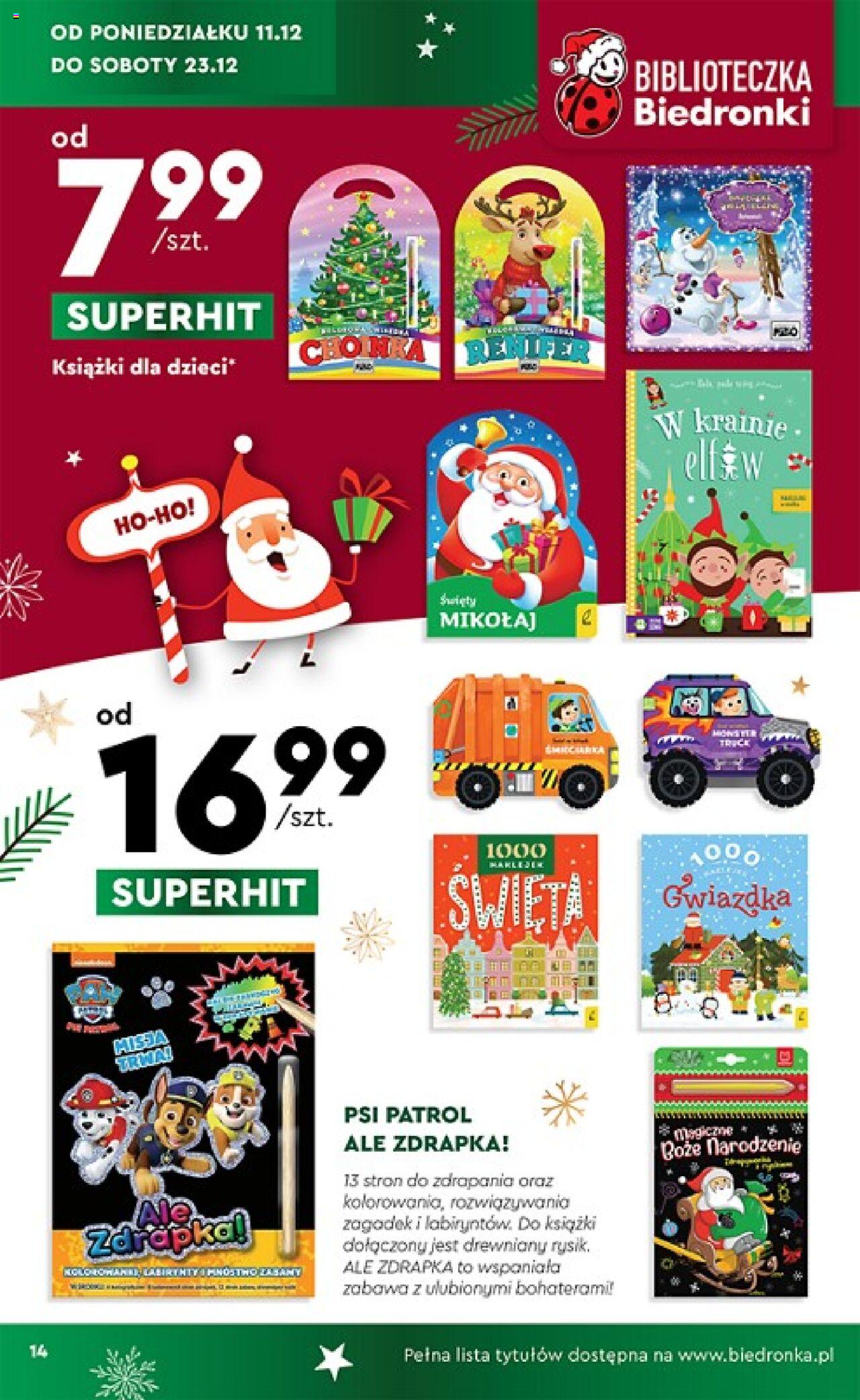Biedronka Katalog gazetka ważna od 11.12.2023 do 22.12.2023 strona 14