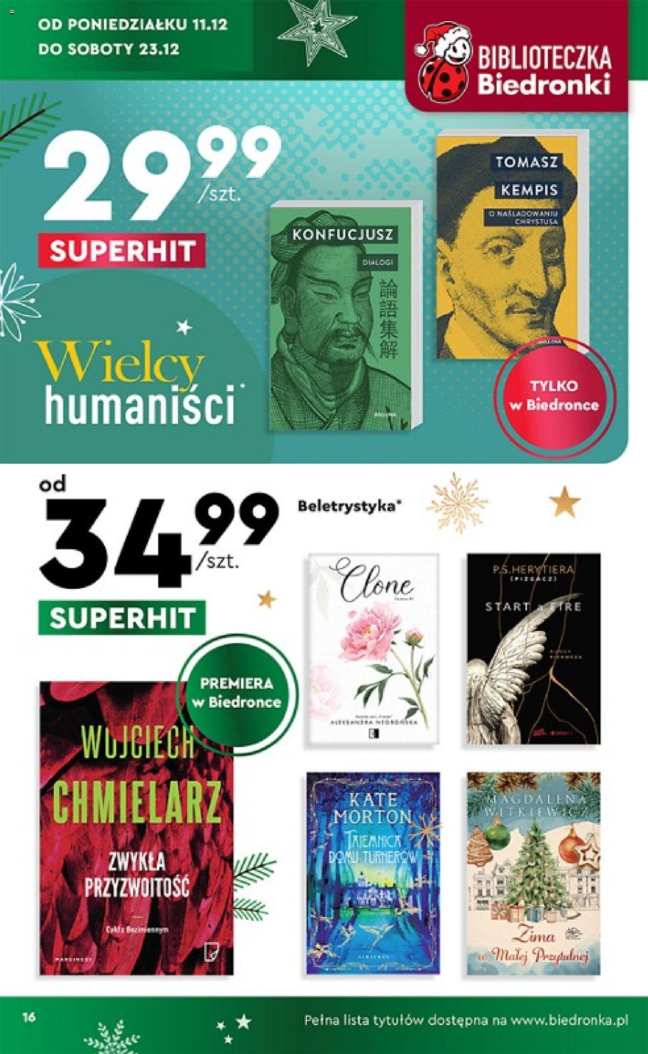Biedronka Katalog gazetka ważna od 11.12.2023 do 22.12.2023 strona 16