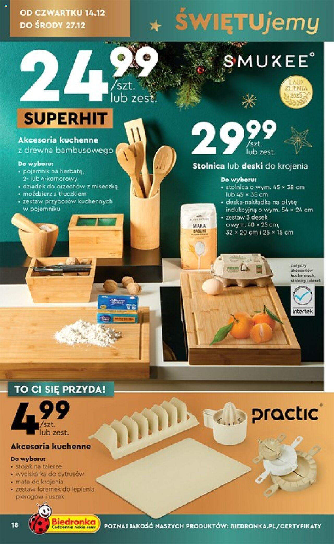 Biedronka Katalog gazetka ważna od 11.12.2023 do 22.12.2023 strona 18