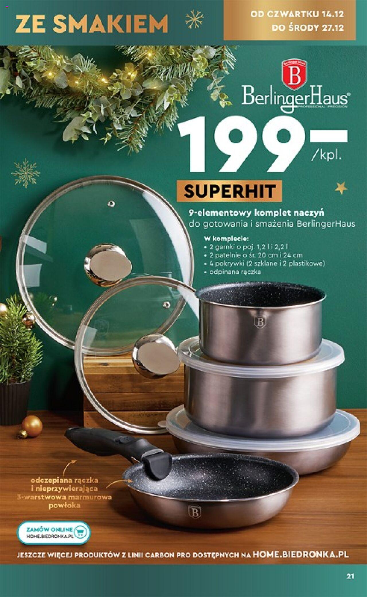 Biedronka Katalog gazetka ważna od 11.12.2023 do 22.12.2023 strona 21
