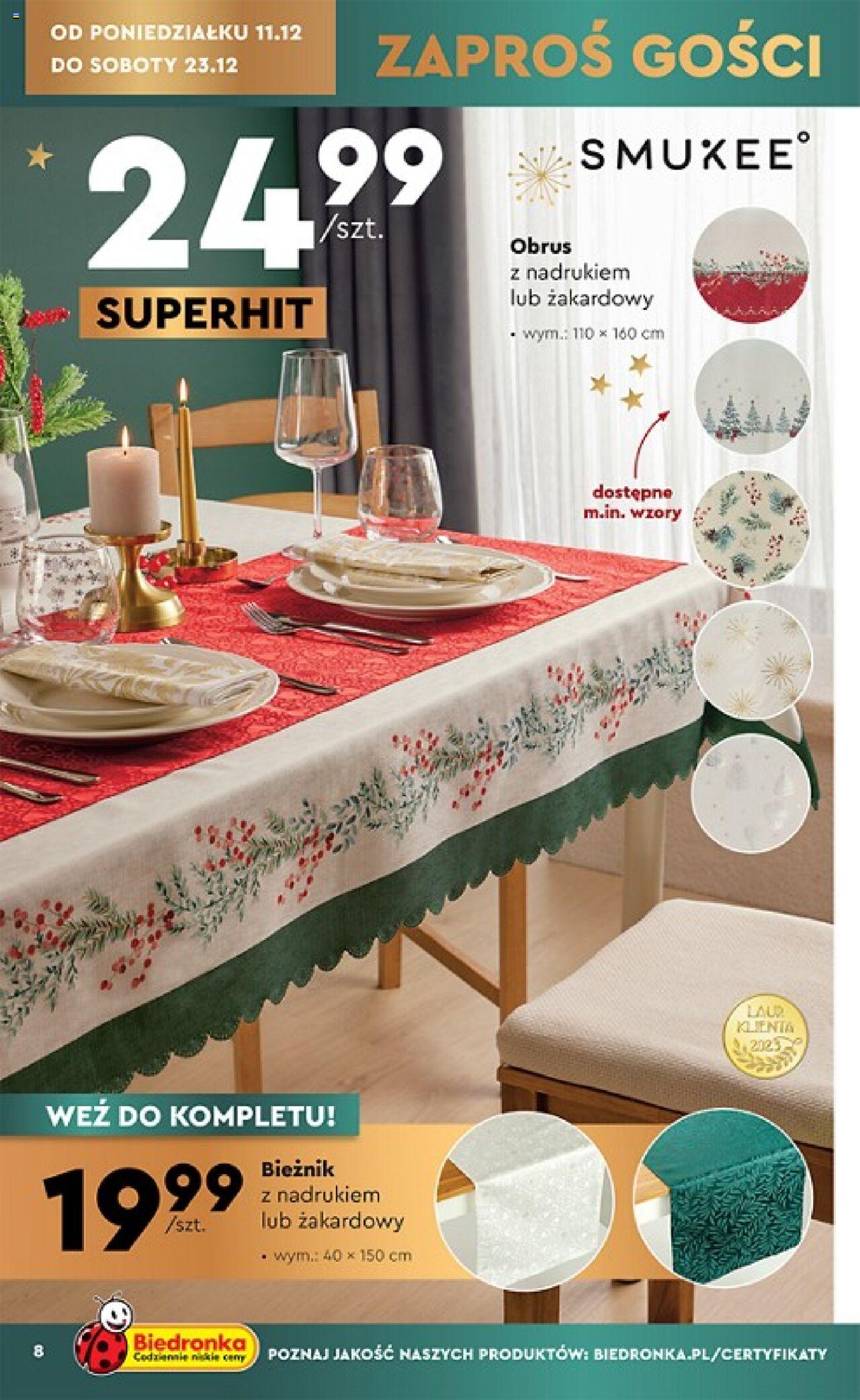 Biedronka Katalog gazetka ważna od 11.12.2023 do 22.12.2023 strona 8
