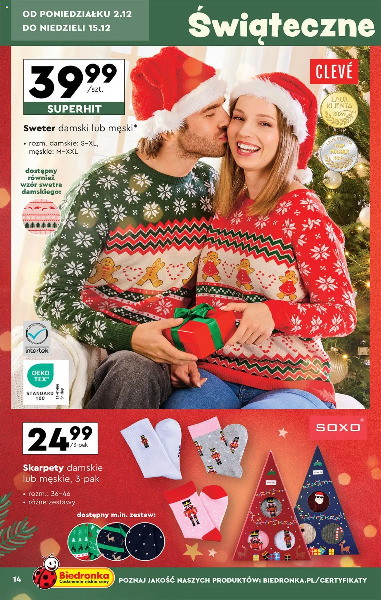 Biedronka Okazje tygodnia gazetka ważna od 02.12.2024 do 15.12.2024 strona 14
