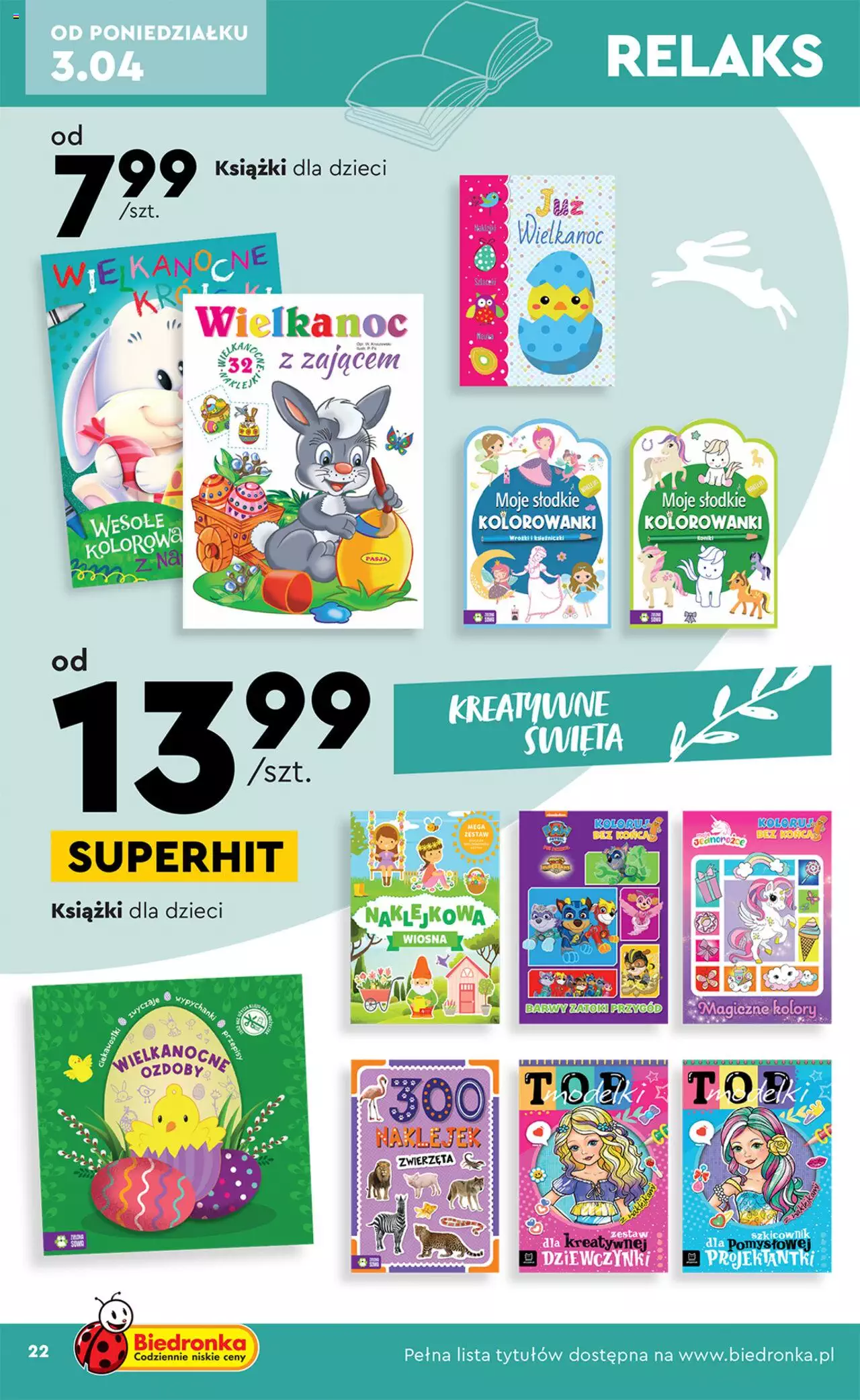 Biedronka Okazje tygodnia gazetka ważna od 03.04.2023 do 15.04.2023 strona 22