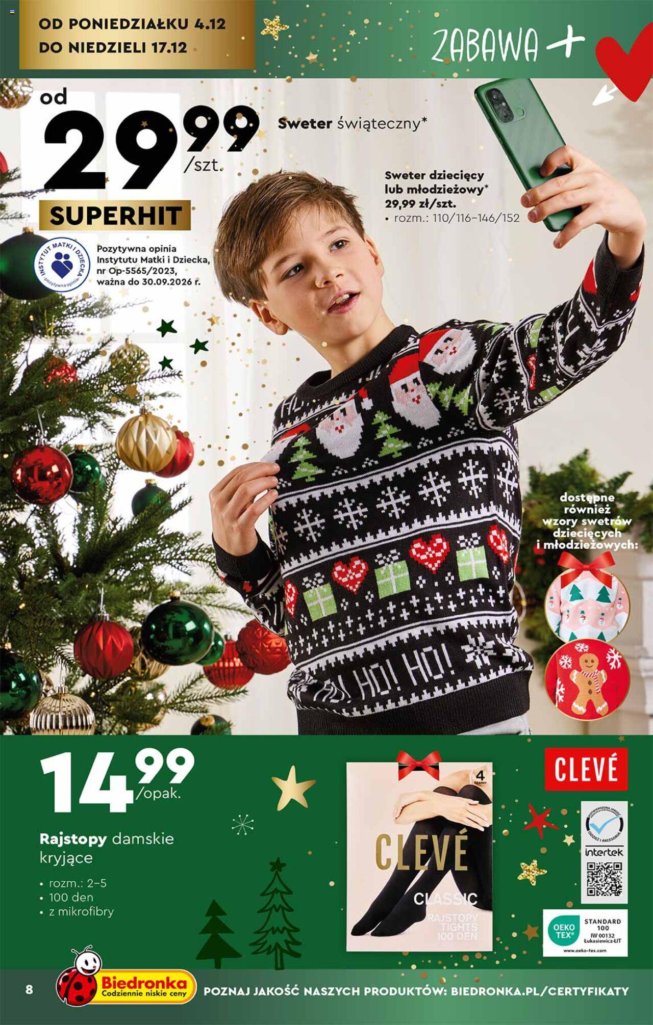 Biedronka Okazje tygodnia gazetka ważna od  04.12.2023 do 14.12.2023 strona 8