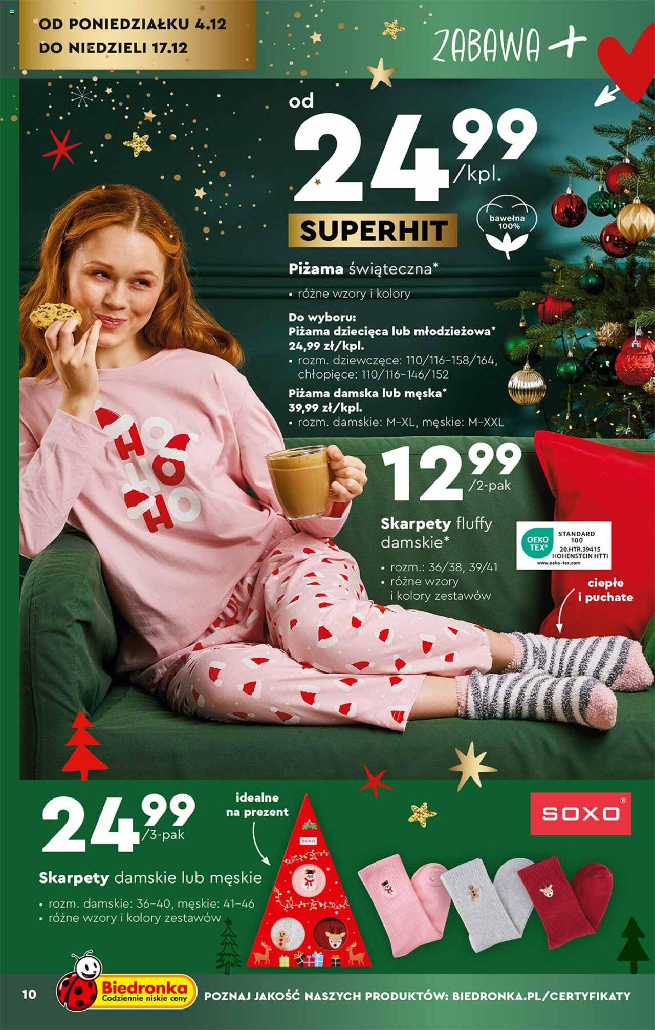 Biedronka Okazje tygodnia gazetka ważna od  04.12.2023 do 14.12.2023 strona 10