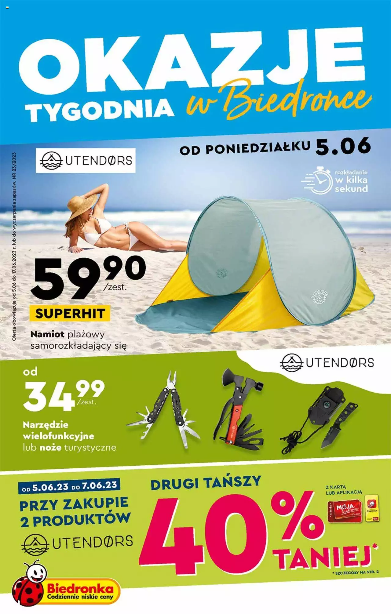 Biedronka Okazje tygodnia gazetka ważna od 05.06.2023 do 17.06.2023 strona 1