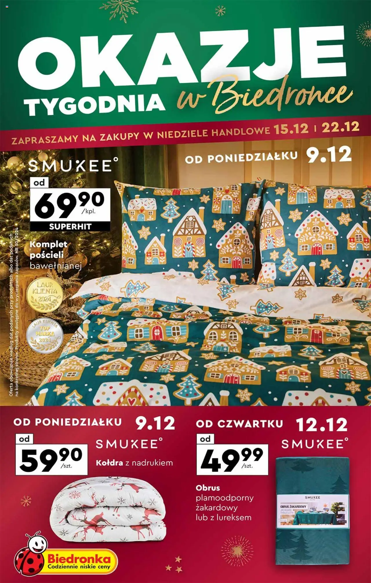 Biedronka Okazje tygodnia gazetka ważna  od 09.12.2024 do 22.12.2024 strona 1