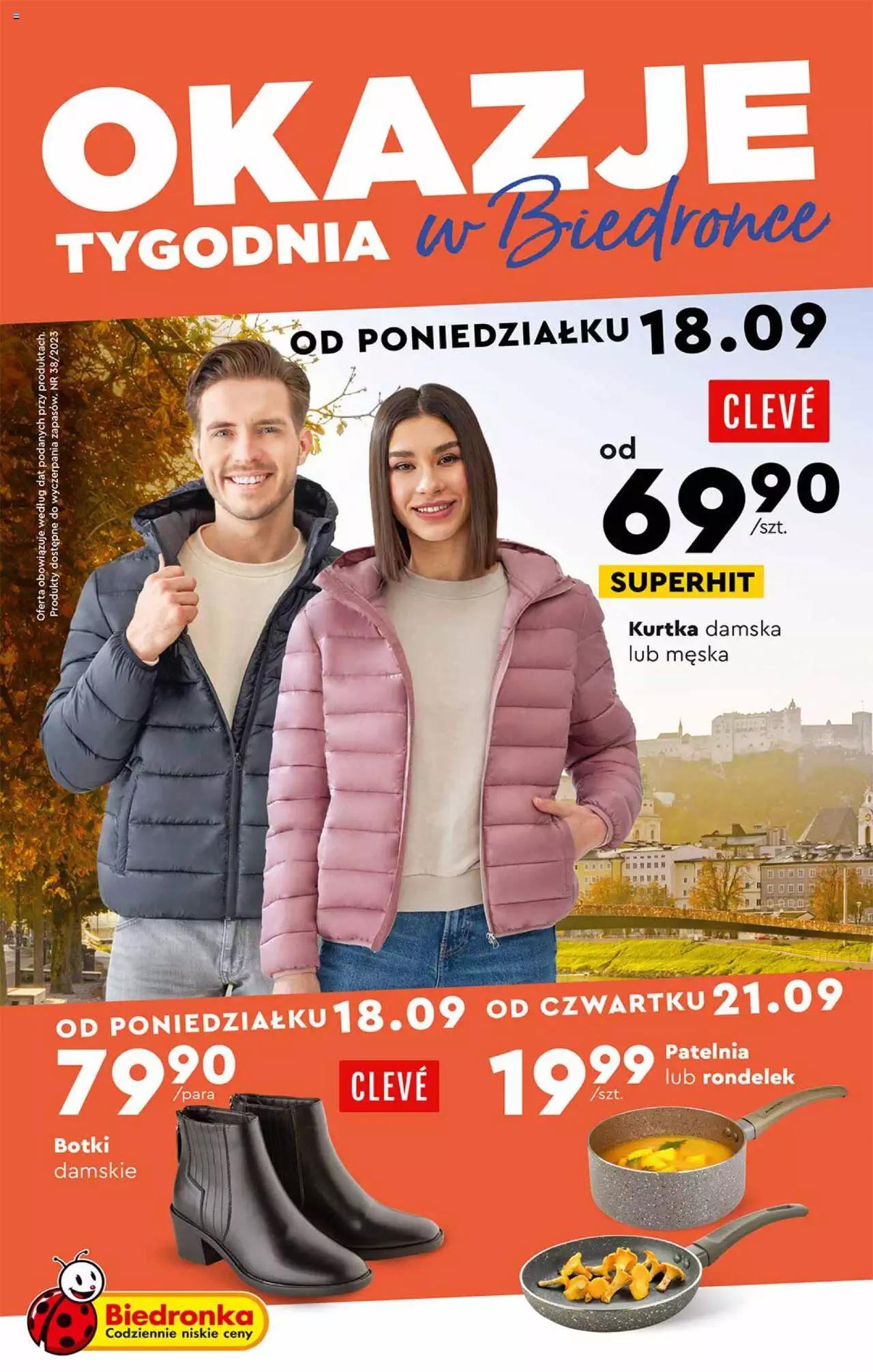 Biedronka Okazje tygodnia gazetka ważna od 18.09.2023 do 30.09.2023 strona 1