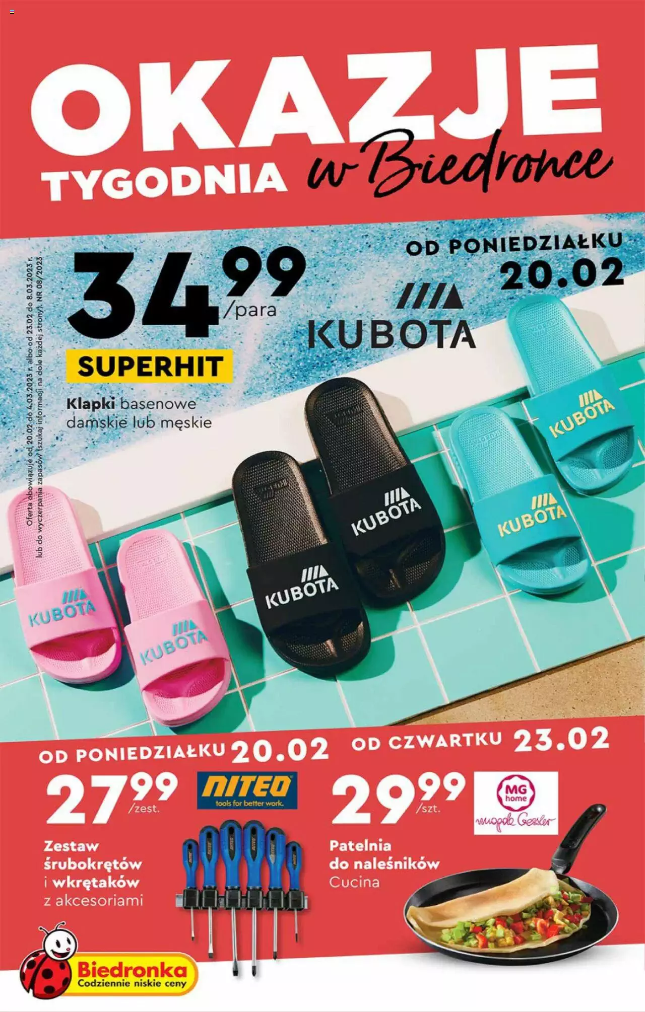 Biedronka Okazje tygodnia gazetka ważna  od 20.02.2023 do 04.03.2023 strona 1
