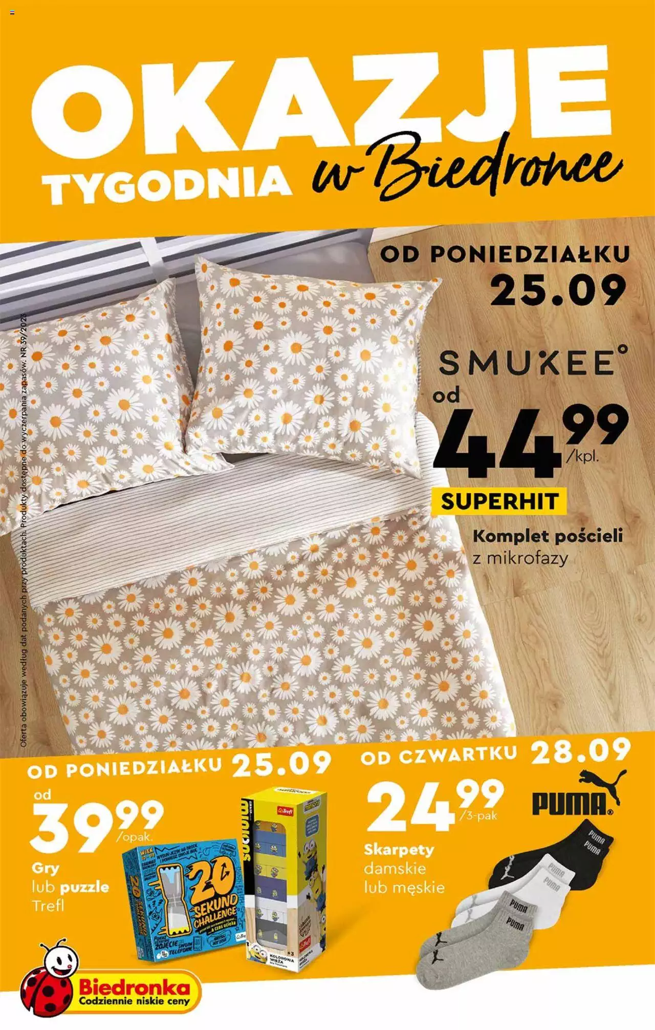 Biedronka Okazje tygodnia gazetka ważna od 25.09.2023 do 06.10.2023 strona 1