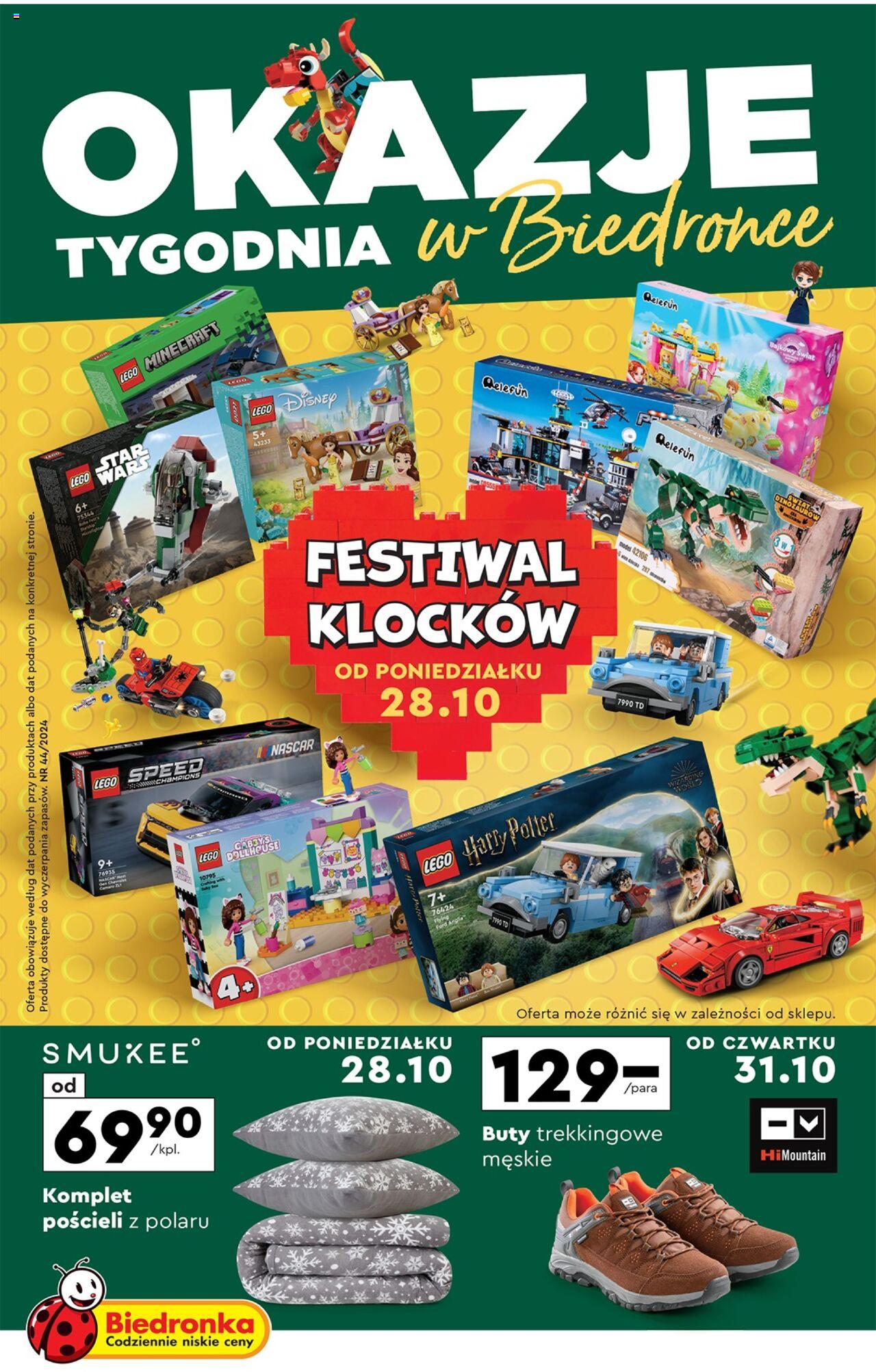 Biedronka Okazje tygodnia gazetka ważna od 28.10.2024 do 09.11.2024 strona 1