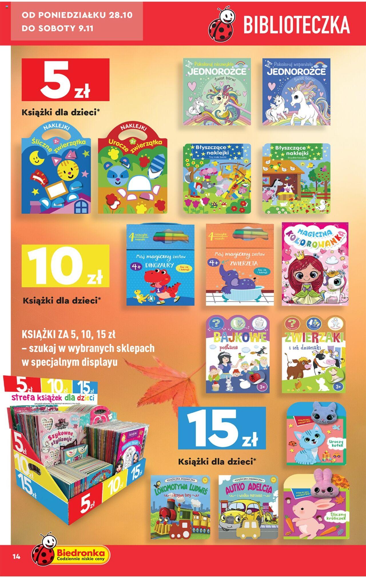 Biedronka Okazje tygodnia gazetka ważna od 28.10.2024 do 09.11.2024 strona 14