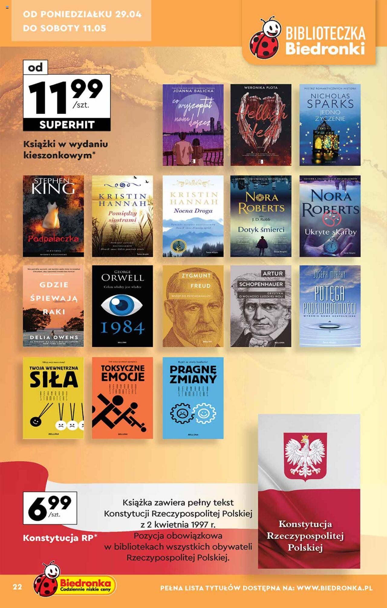 Biedronka Okazje tygodnia gazetka ważna od 29.04.2024 do 11.05.2024 strona 22